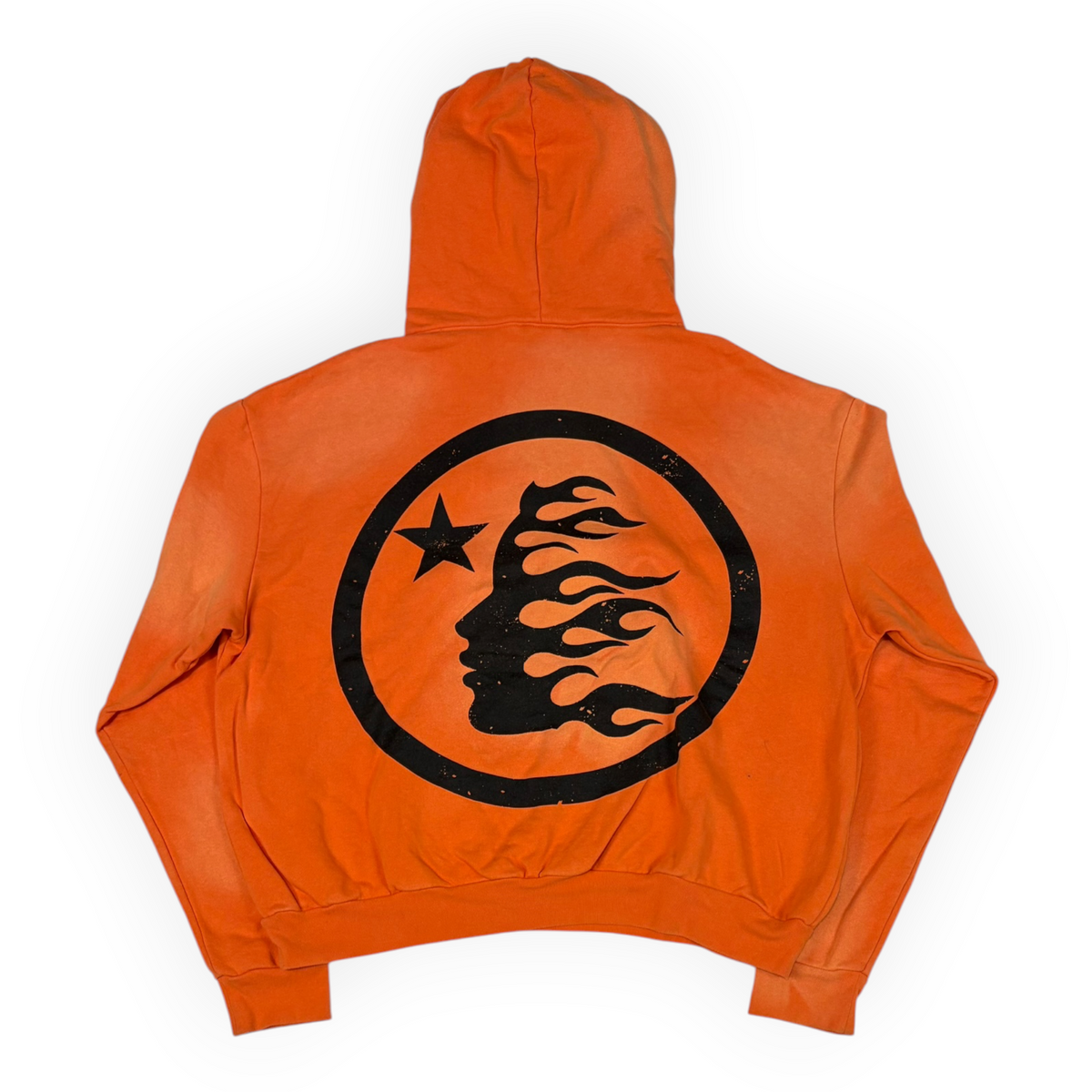 Hellstar Fire Orange Hoodie Orange Dye