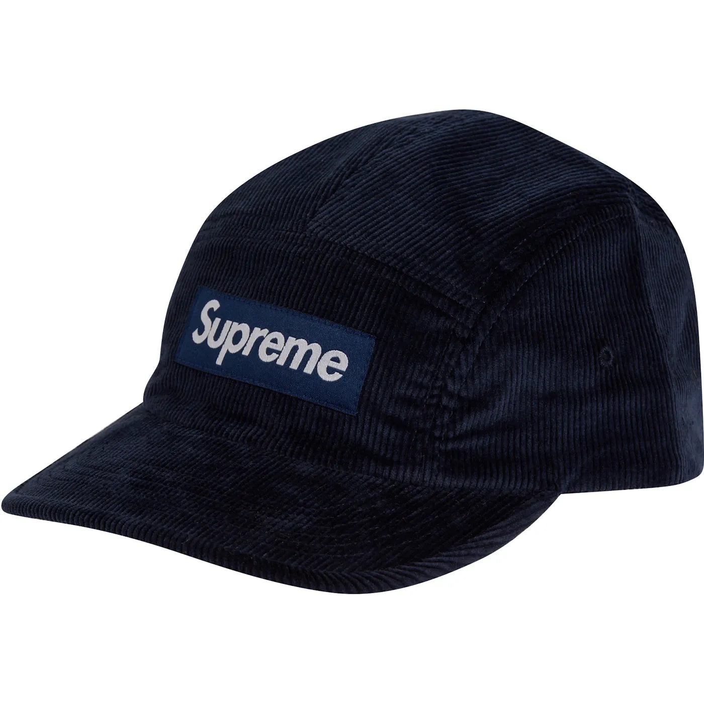 Supreme Corduroy Camp Cap (FW22) Navy