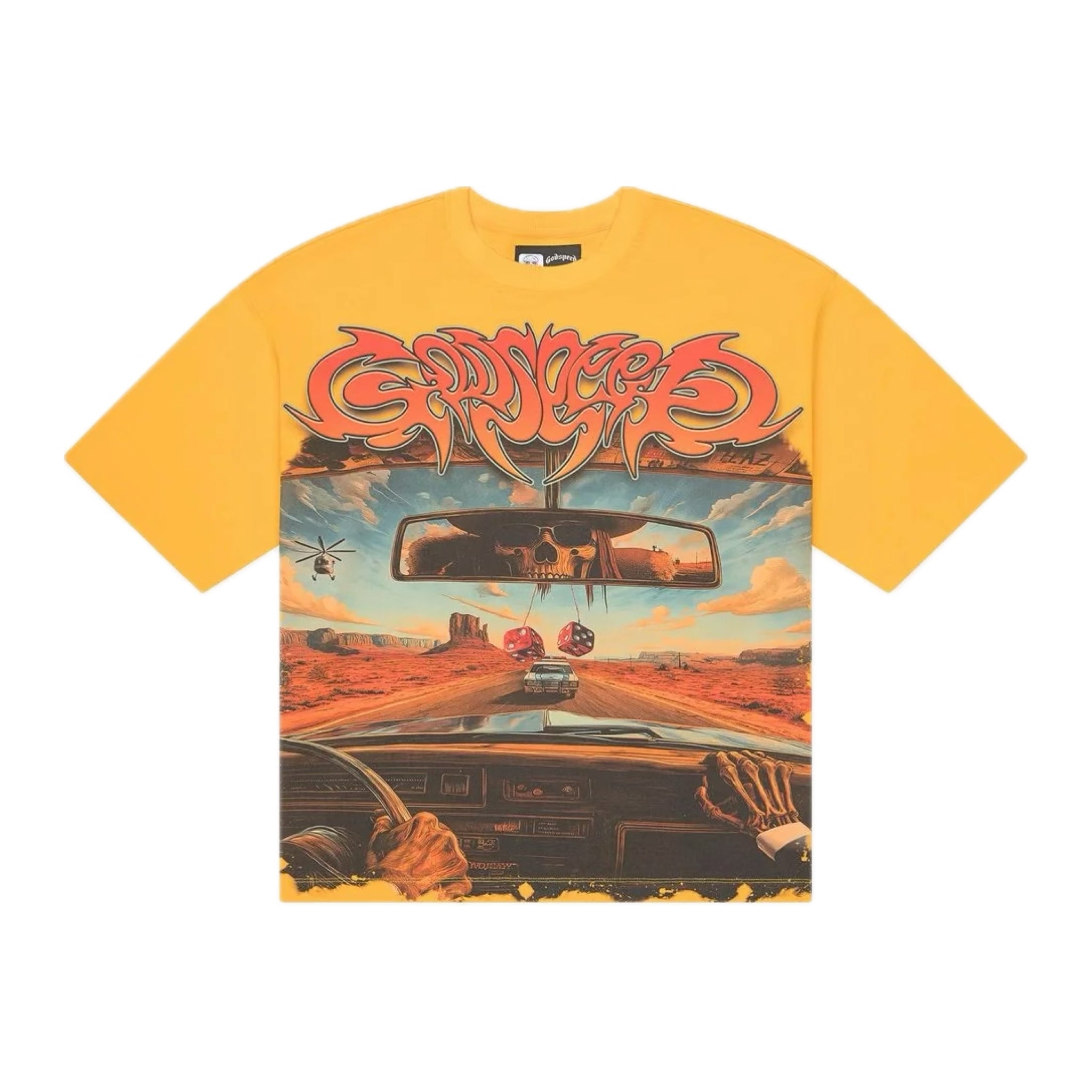 Godspeed On The Run Tee Yellow