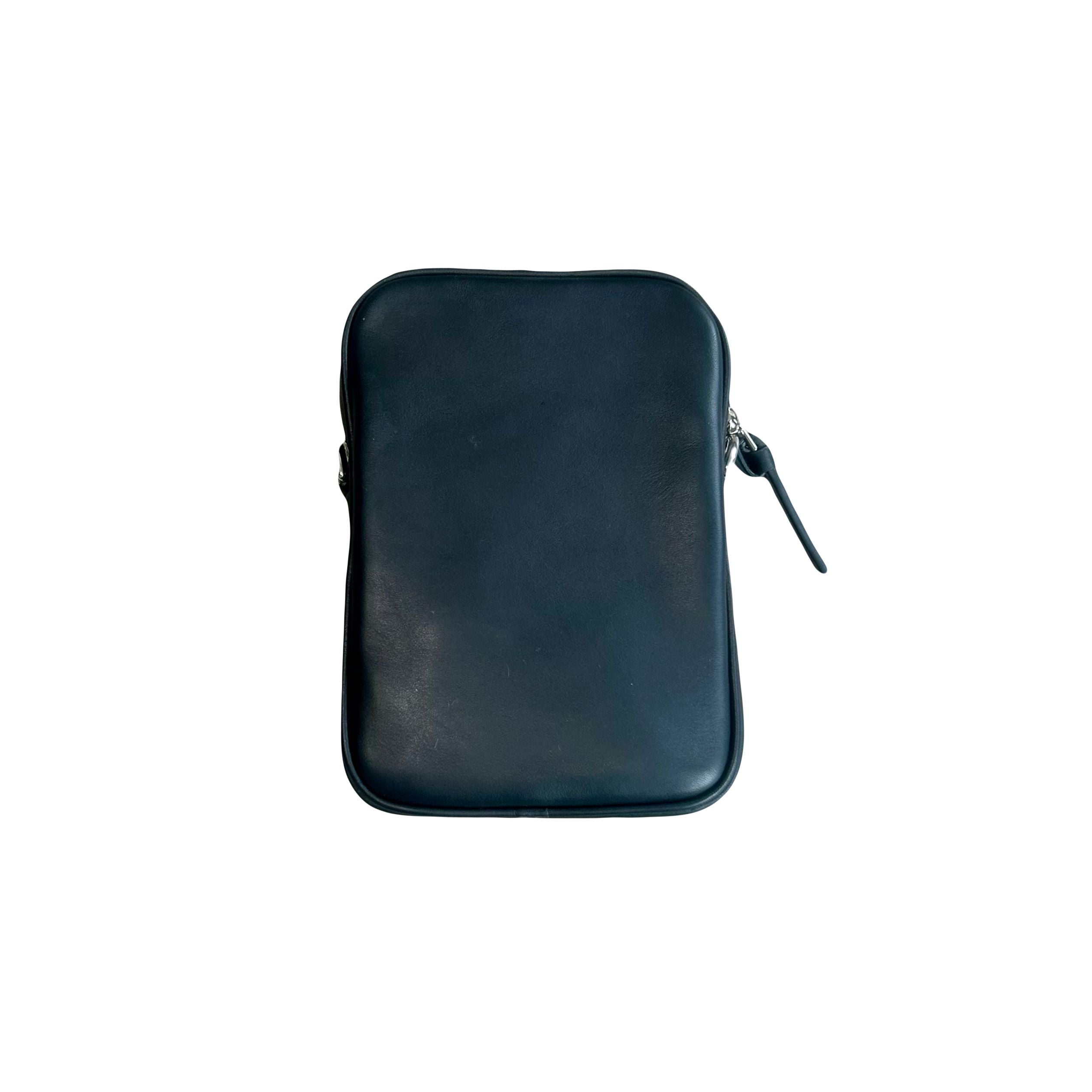 Moncler Leather Crossbody Bag Black