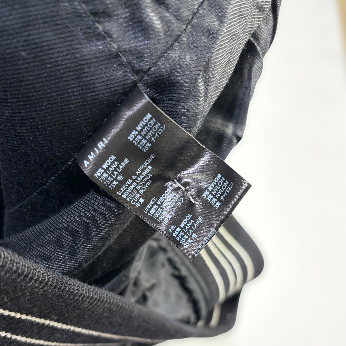 AMIRI Bones Jacket Black White