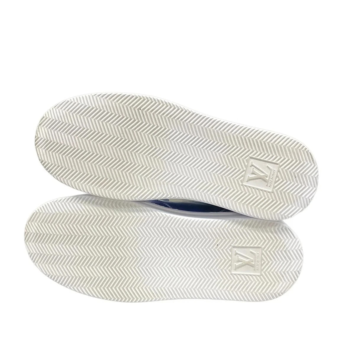 Louis Vuitton Beverly Hills Blue Chrome Monogram Sneakers