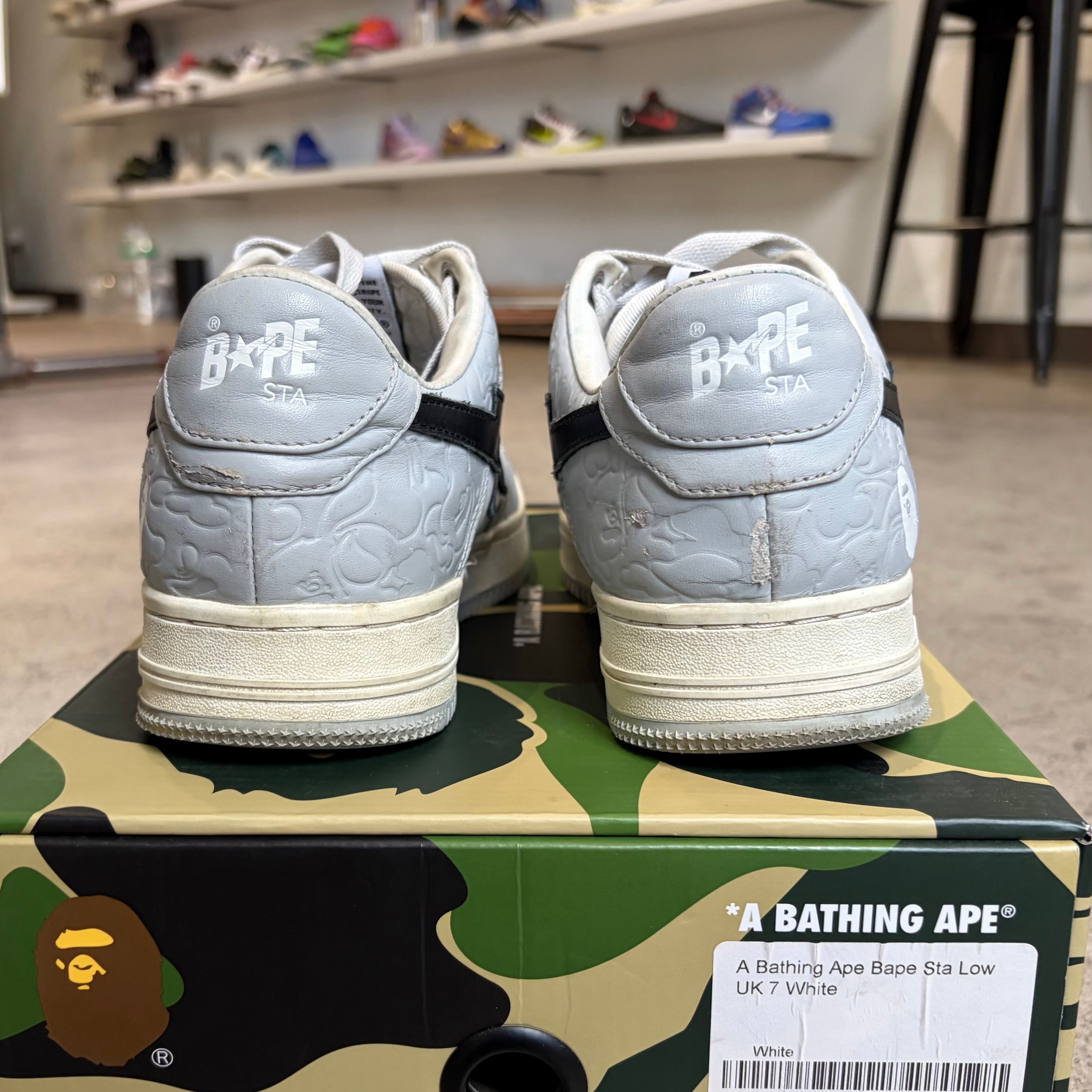A Bathing Ape Bape Sta Low Grey Black