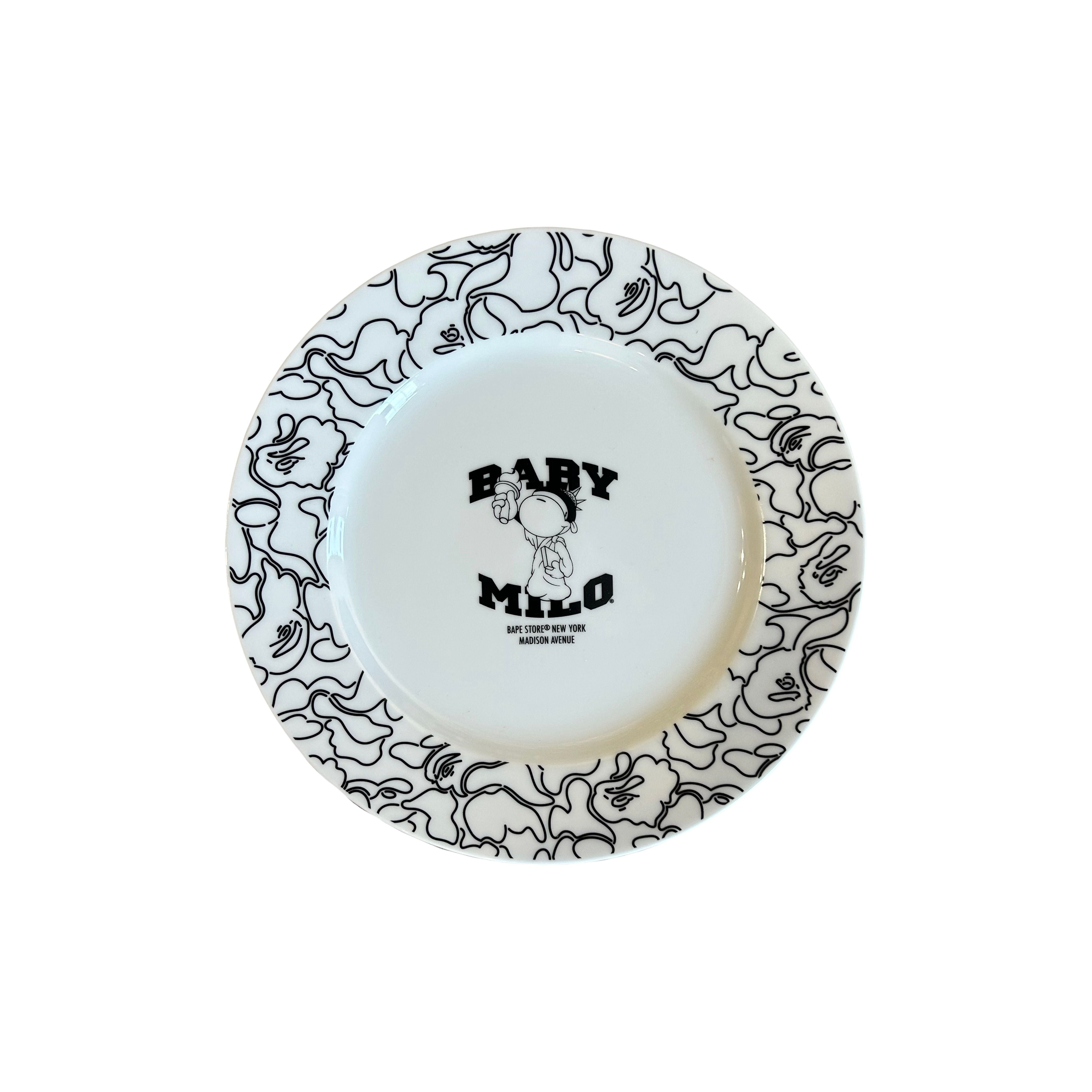 BAPE Madison Avenue Baby Milo Plate White