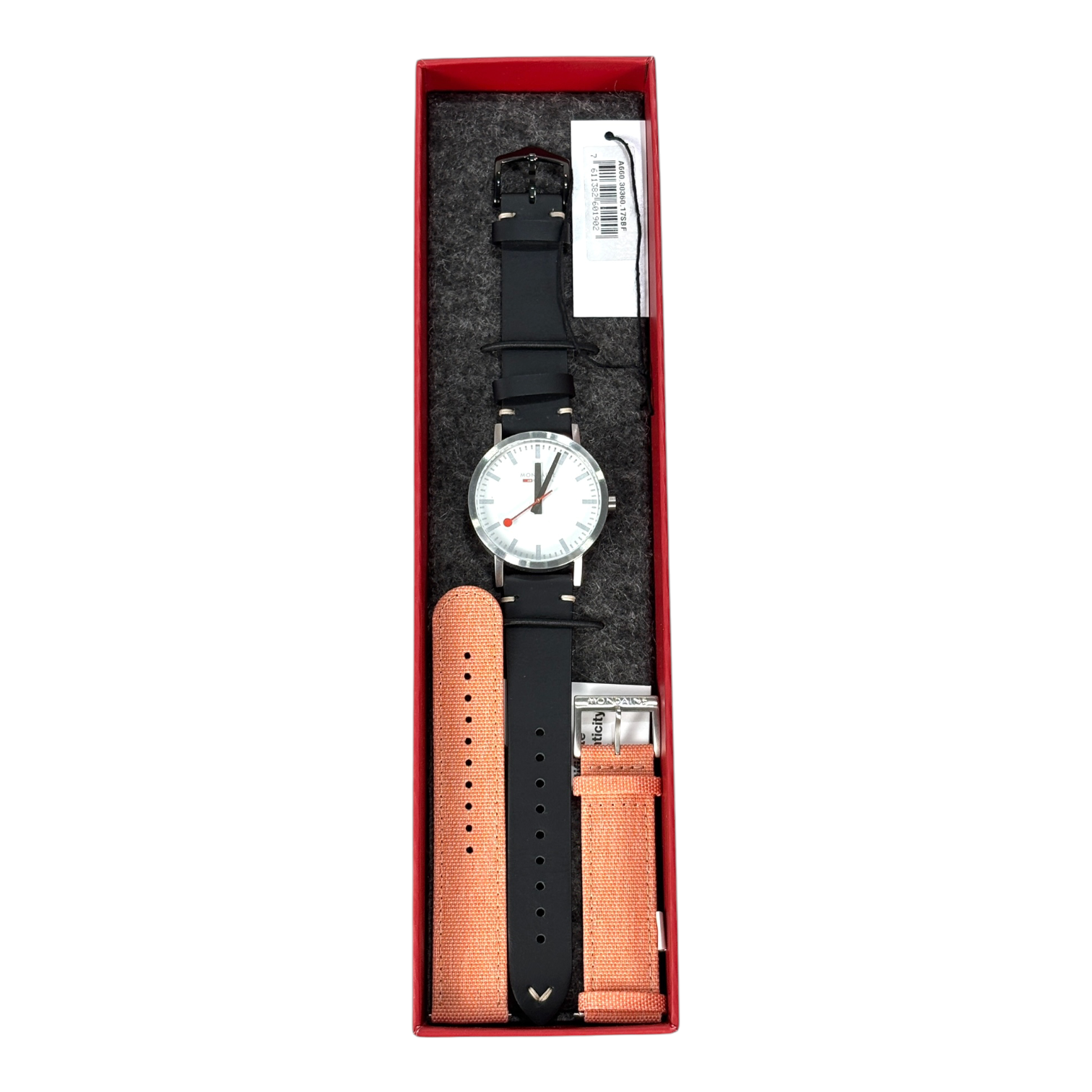 MONDAINE Swiss White Dial Railways Classic 40mm