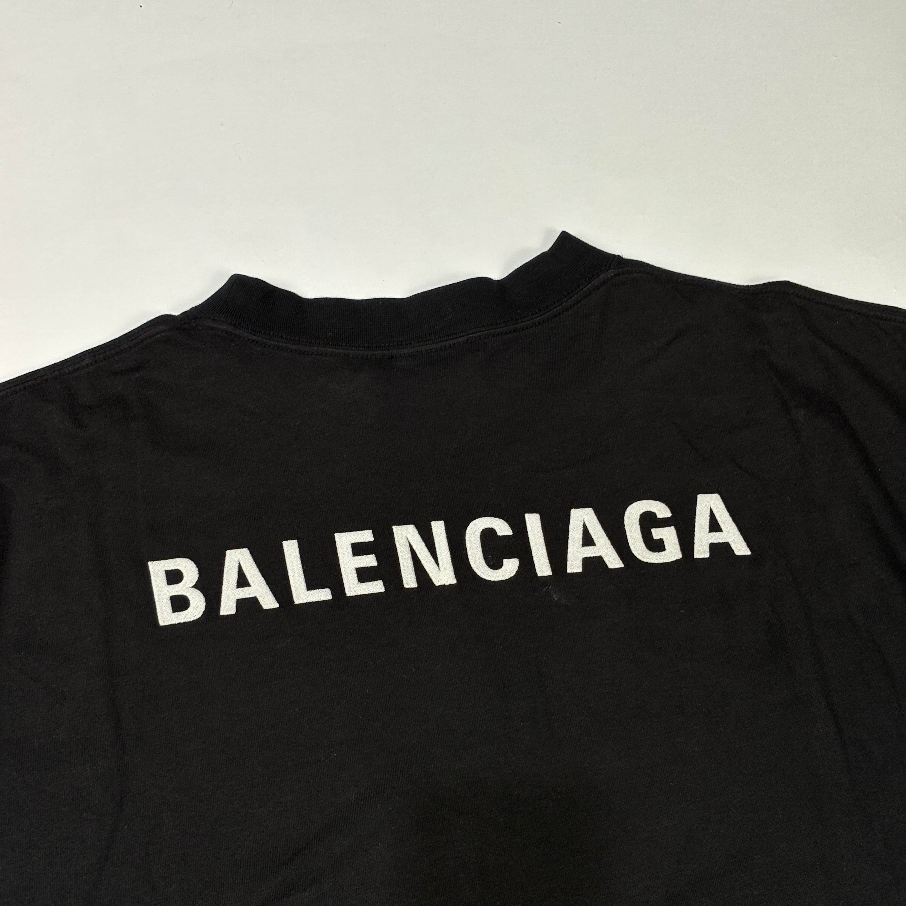 Balenciaga Logo Tee Black