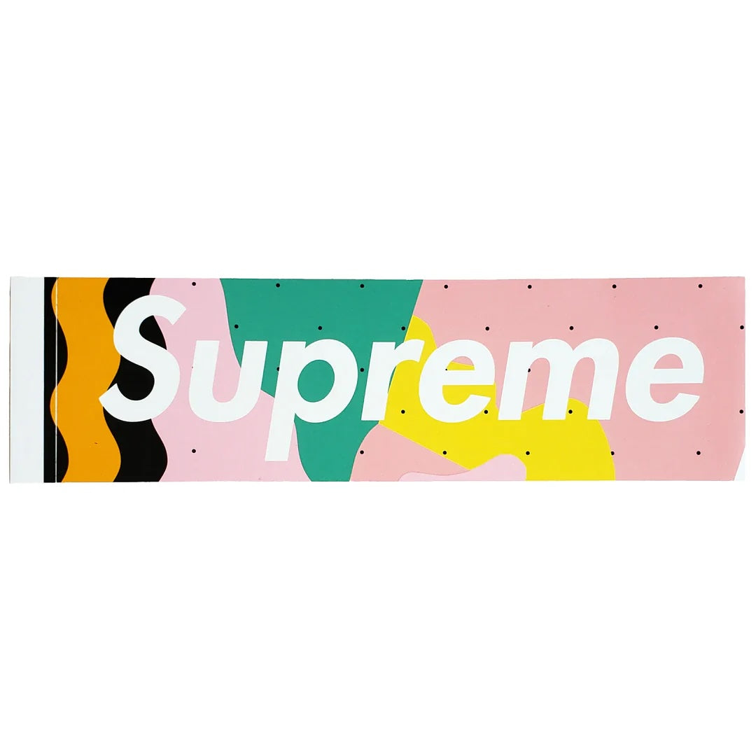 Supreme Mendini Box Logo Sticker Pink