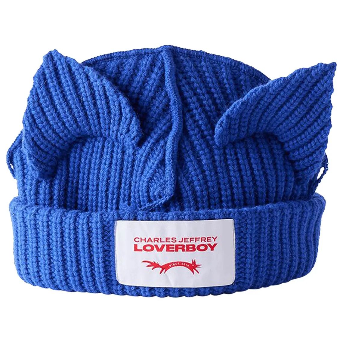 Charles Jeffrey Loverboy Chunky Ears Beanie Blue