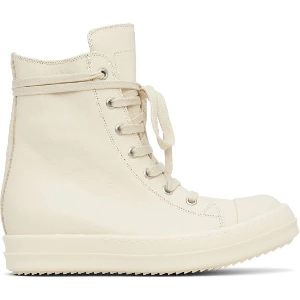 Rick Owens Hollywood High Sneakers Milk/Milk