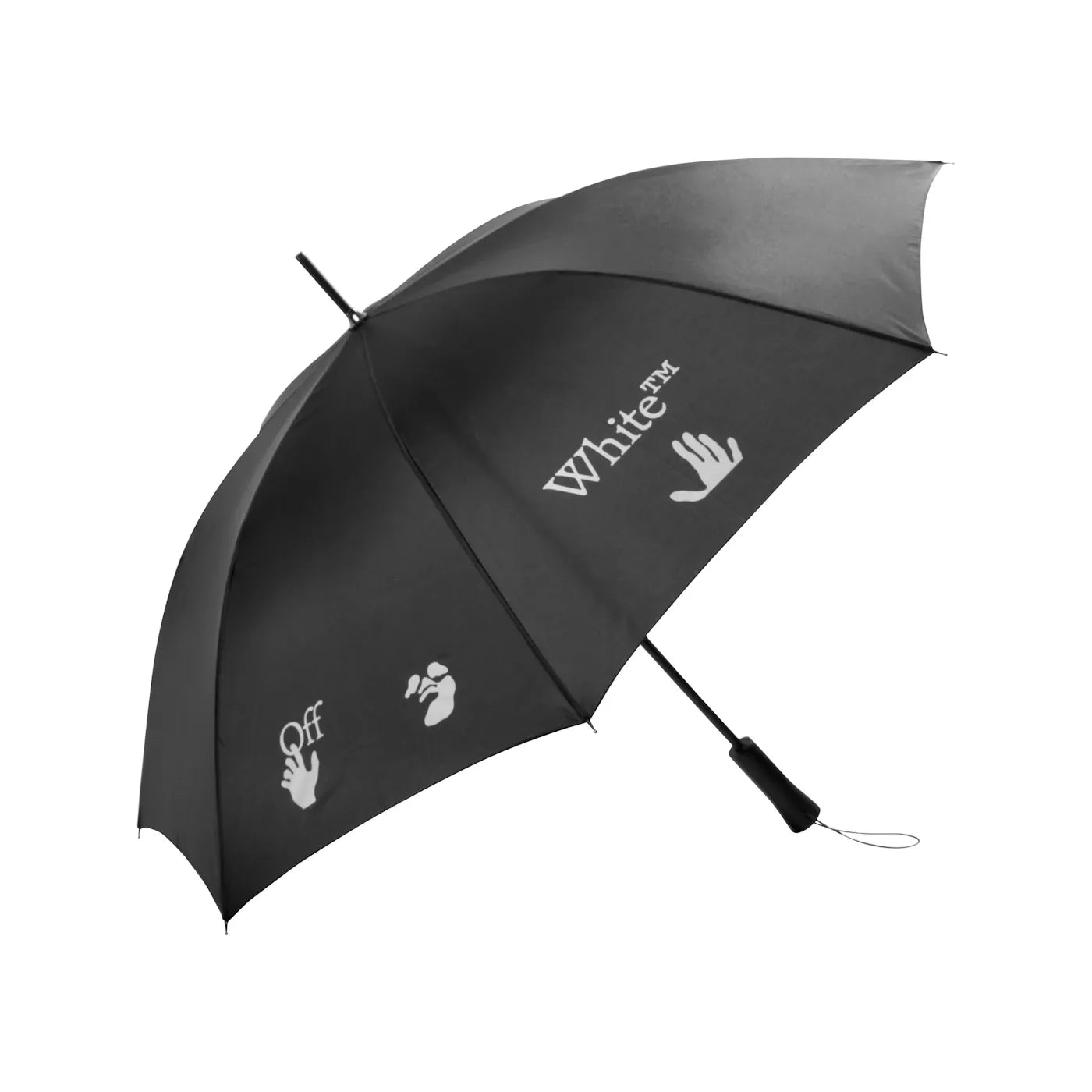 OFF-WHITE Long Umbrella Black/White