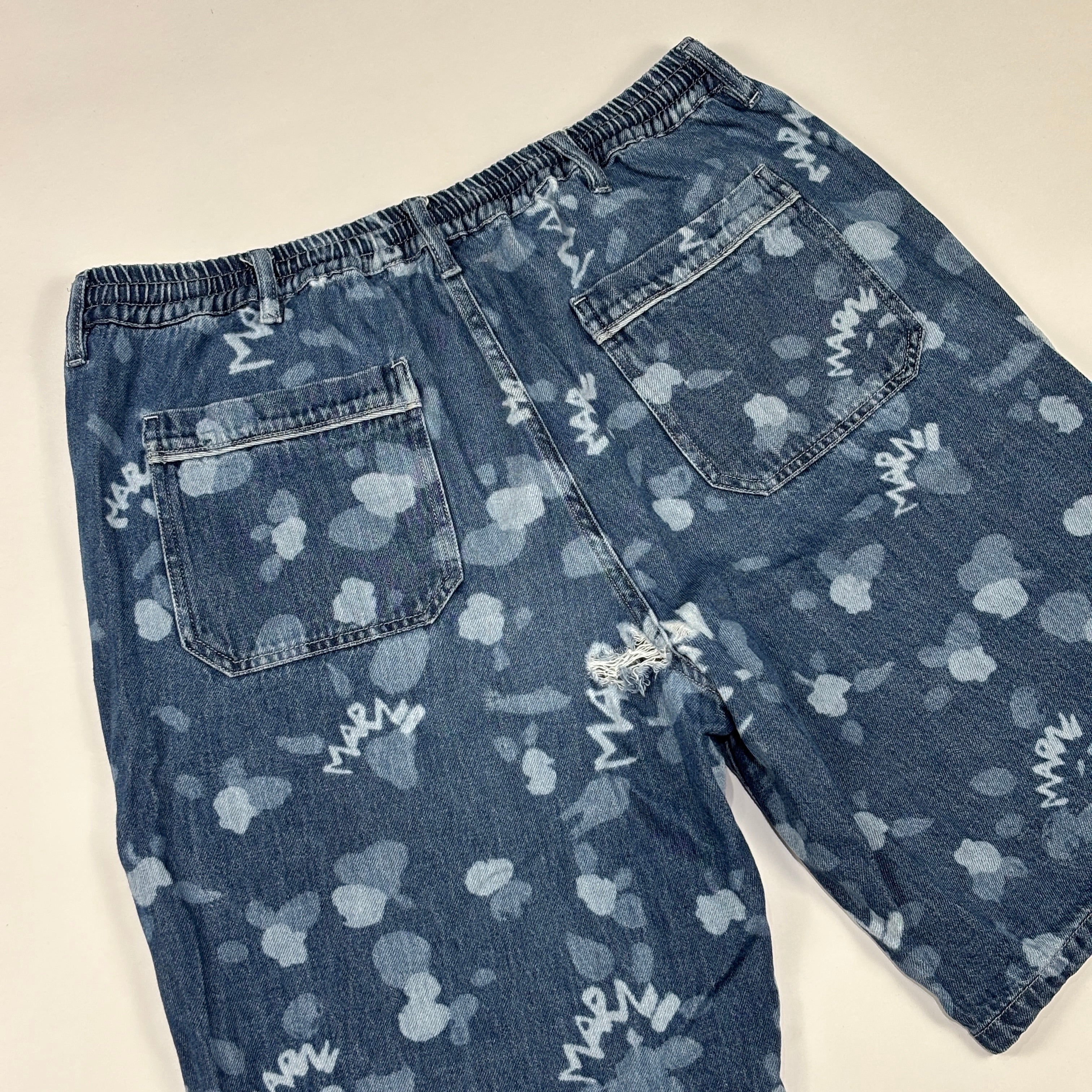 Marni Denim Shorts Iris Blue