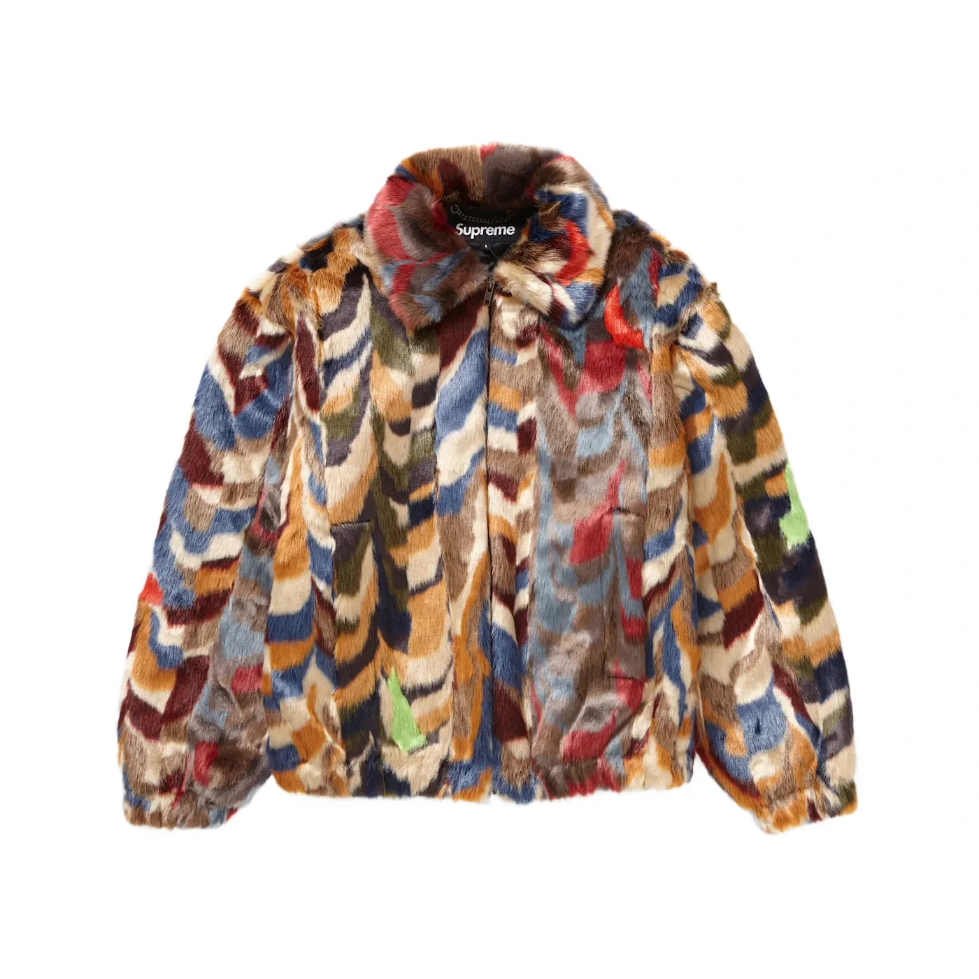 Supreme Faux Fur Bomber Jacket Multicolor