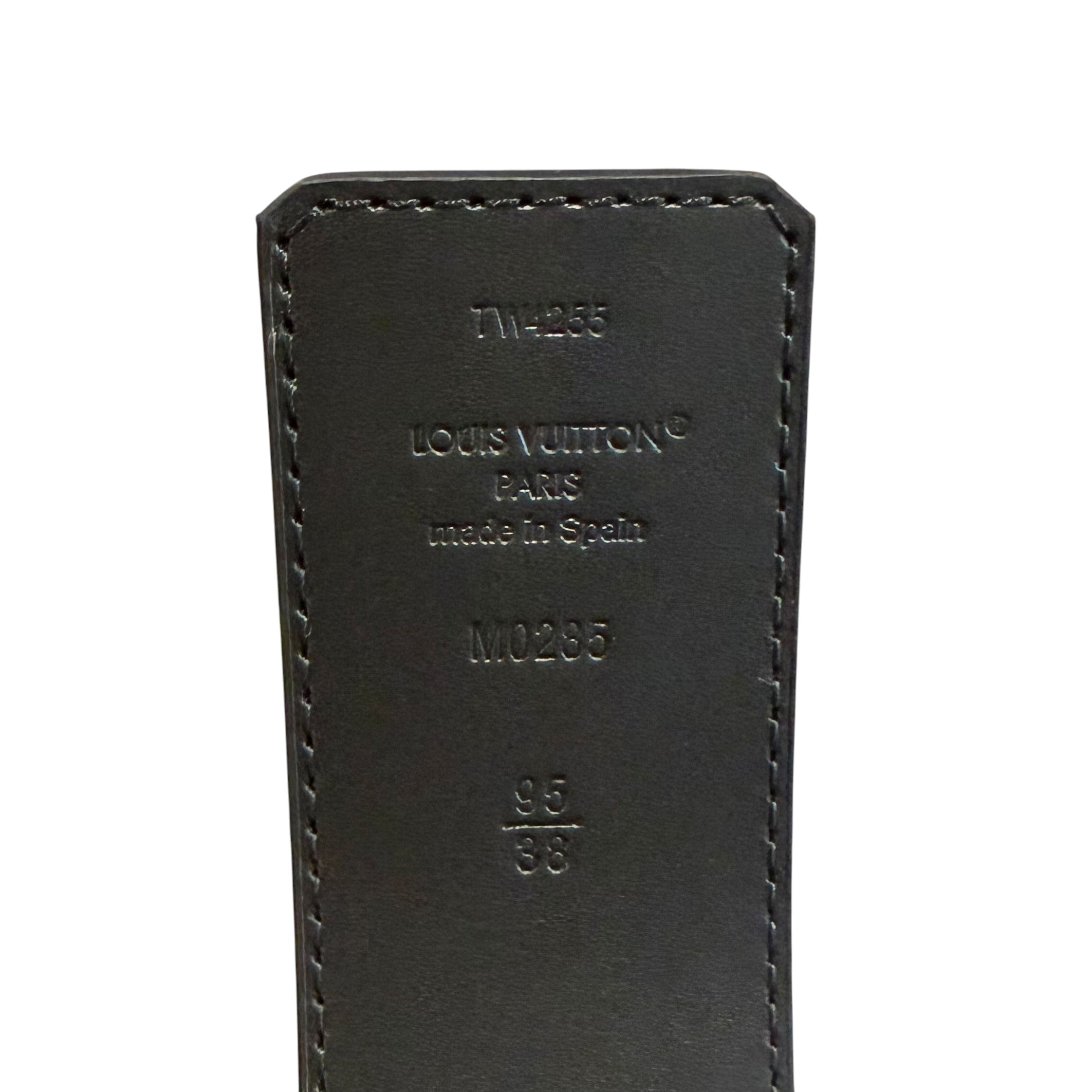 Louis Vuitton Reversible Belt Initiales Monogram Eclipse Reverse 40MM Gray