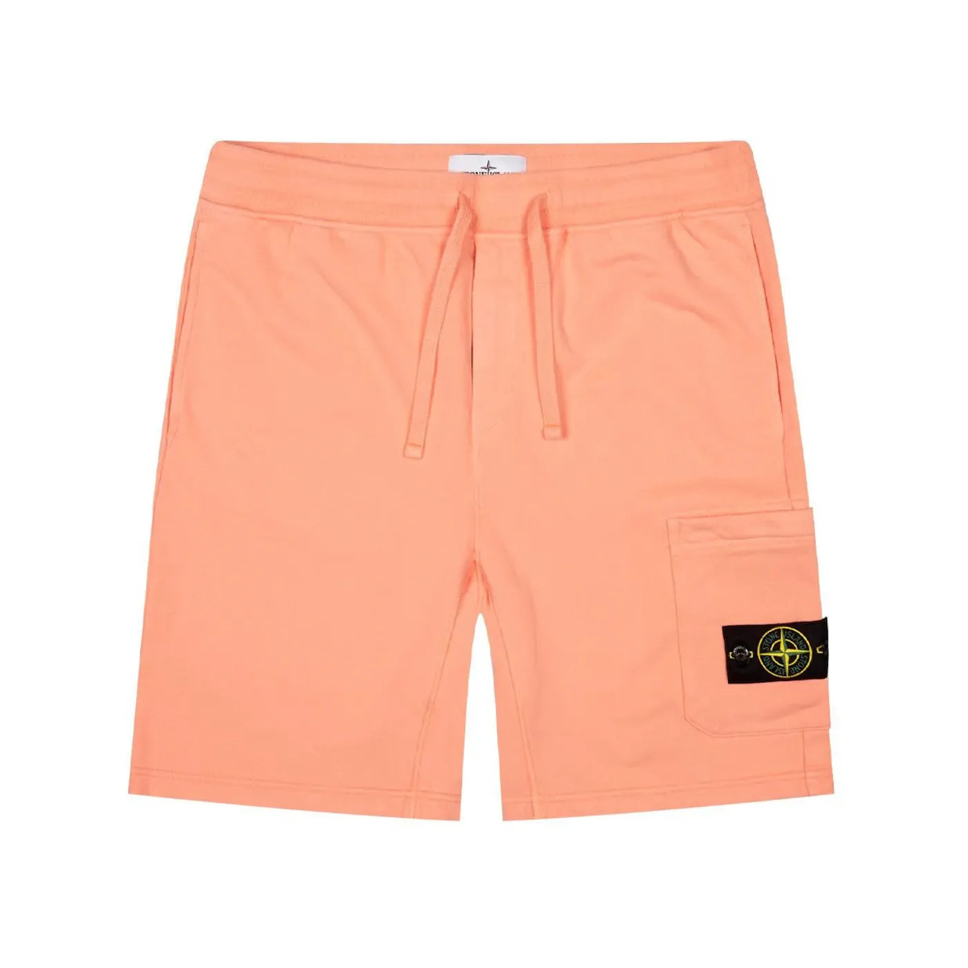 Stone Island 64620 Cargo Bermuda Sweat Shorts Peach