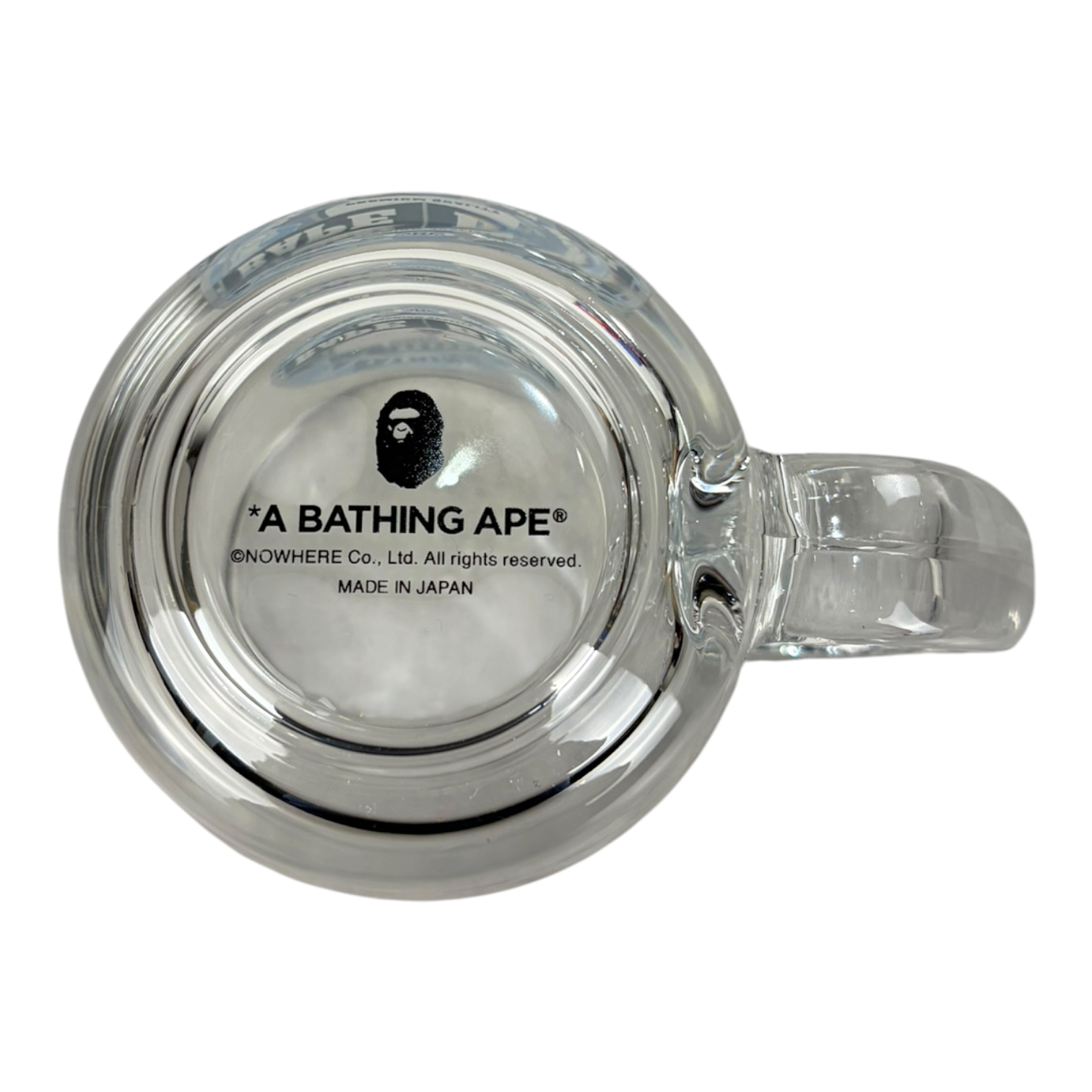 BAPE A Bathing Ape Glass Beer Mug Blue