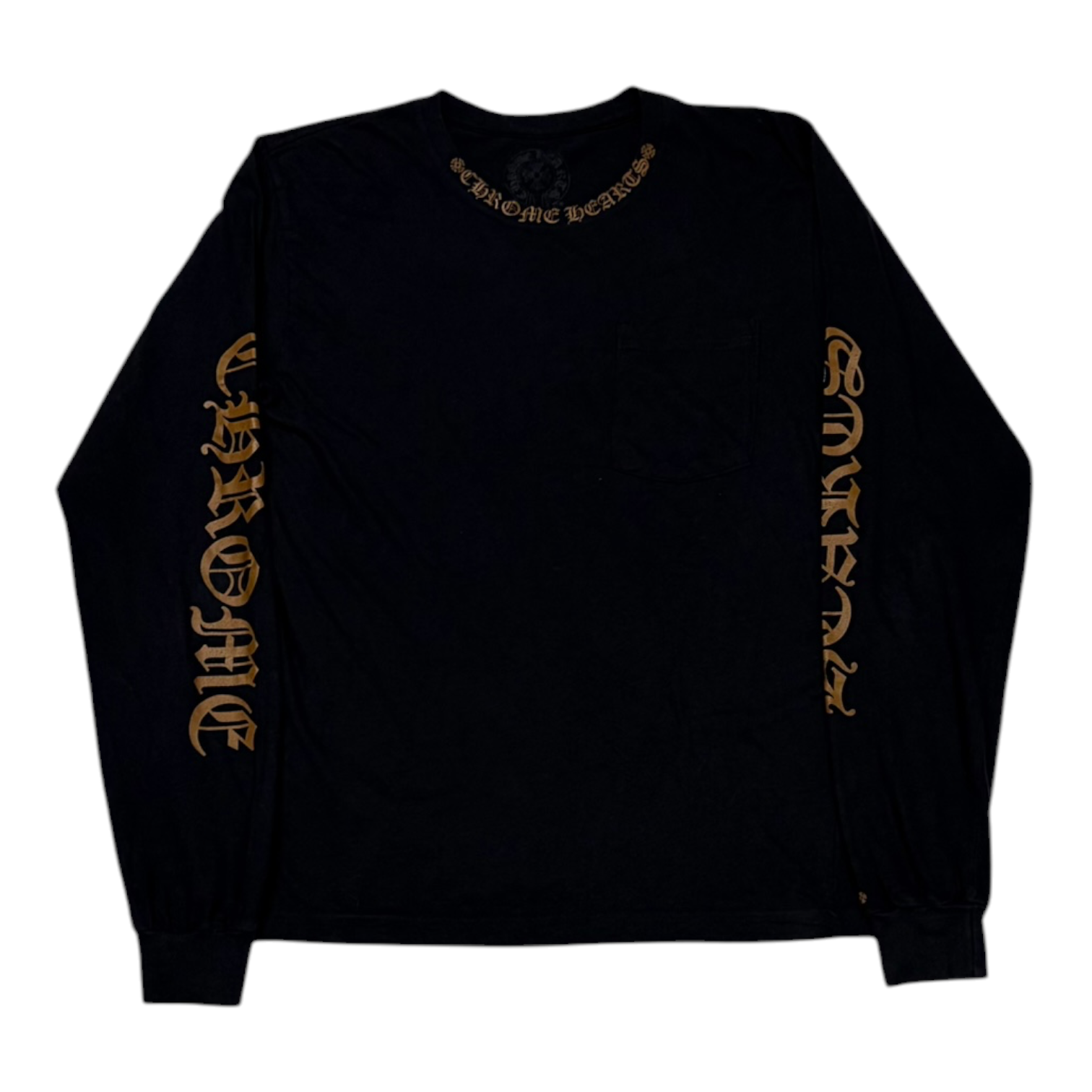 Chrome Hearts Neck Logo Longsleeve Black/Brown