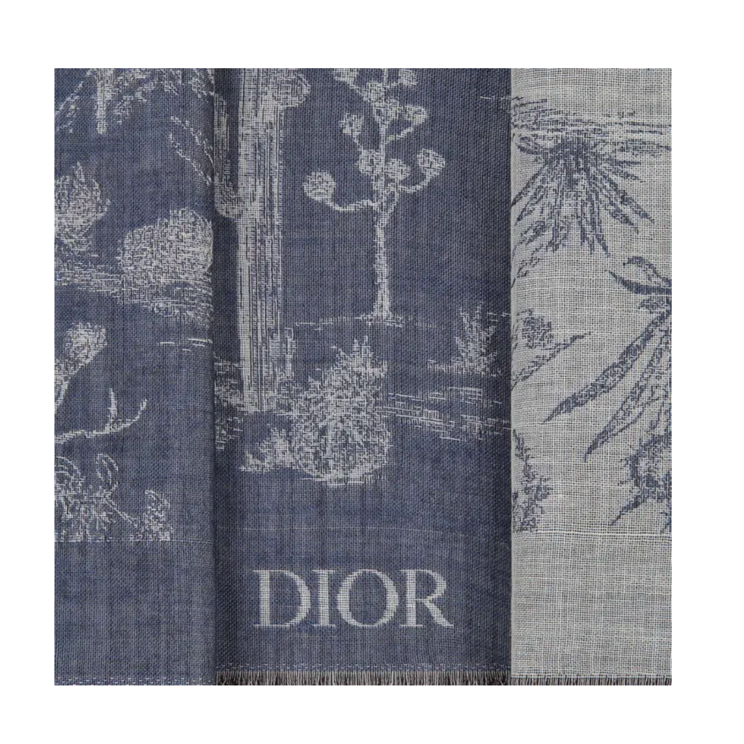 Dior x Cactus Jack Stole 'Blue/White'
