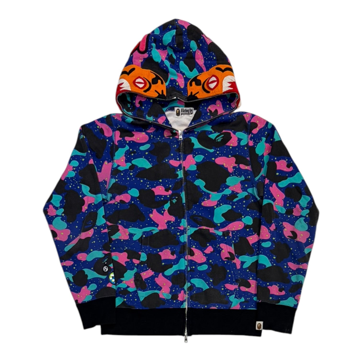 BAPE x Kid Cudi Shark Full Zip Hoodie Multi