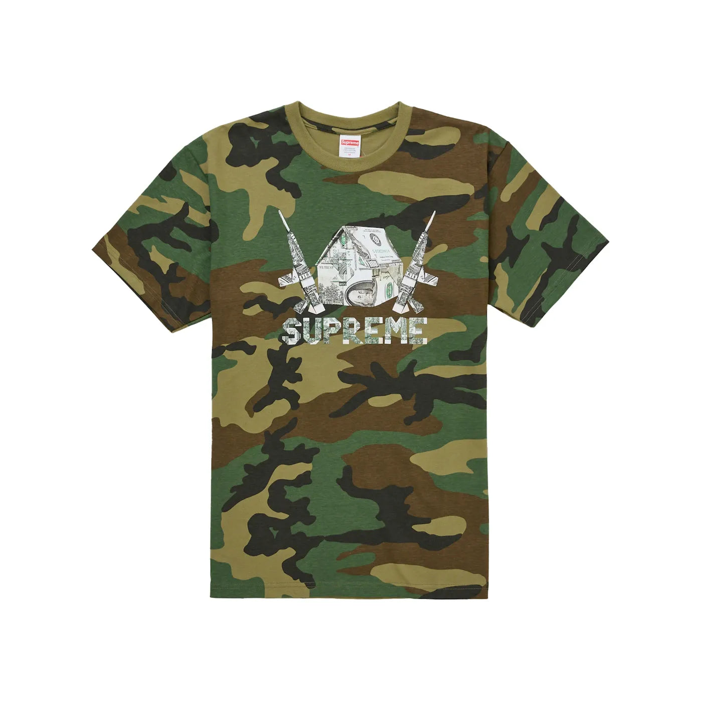 Supreme Origami Tee Woodland Camo