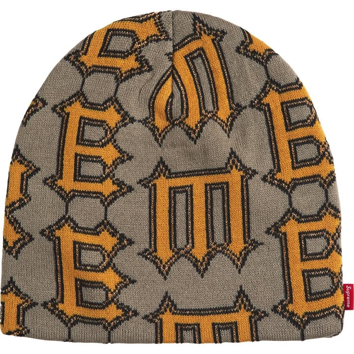 Supreme Spike Beanie Grey Light Pink
