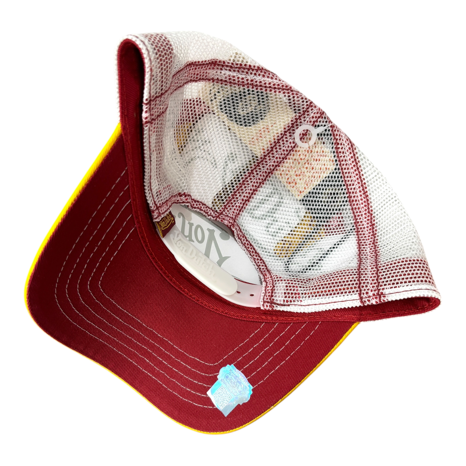 Von Dutch Classic Trucker Hat Maroon/Gold