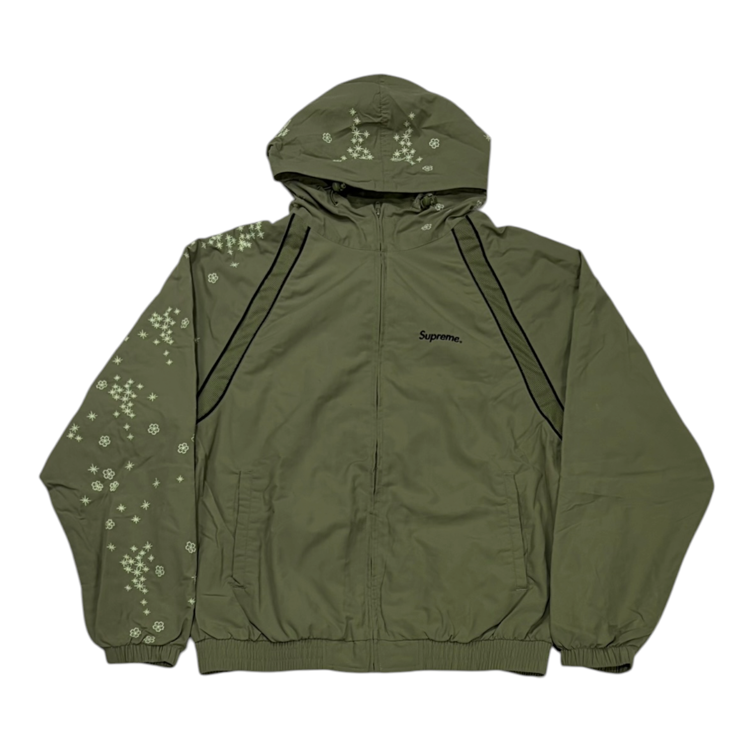 Supreme AOI Glow-in-the-Dark Track Jacket Olive