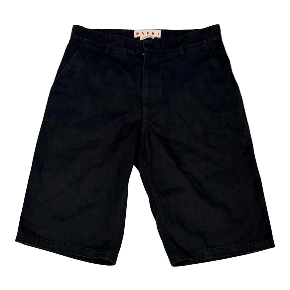 Marni Washed Chino Shorts Black