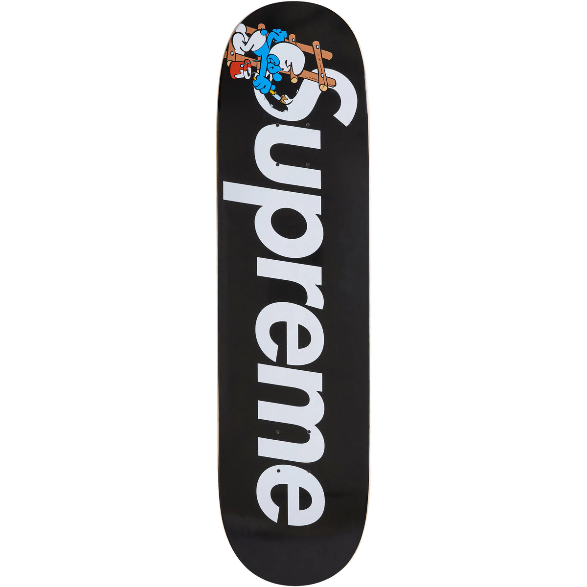 Supreme Smurfs Skateboard Black