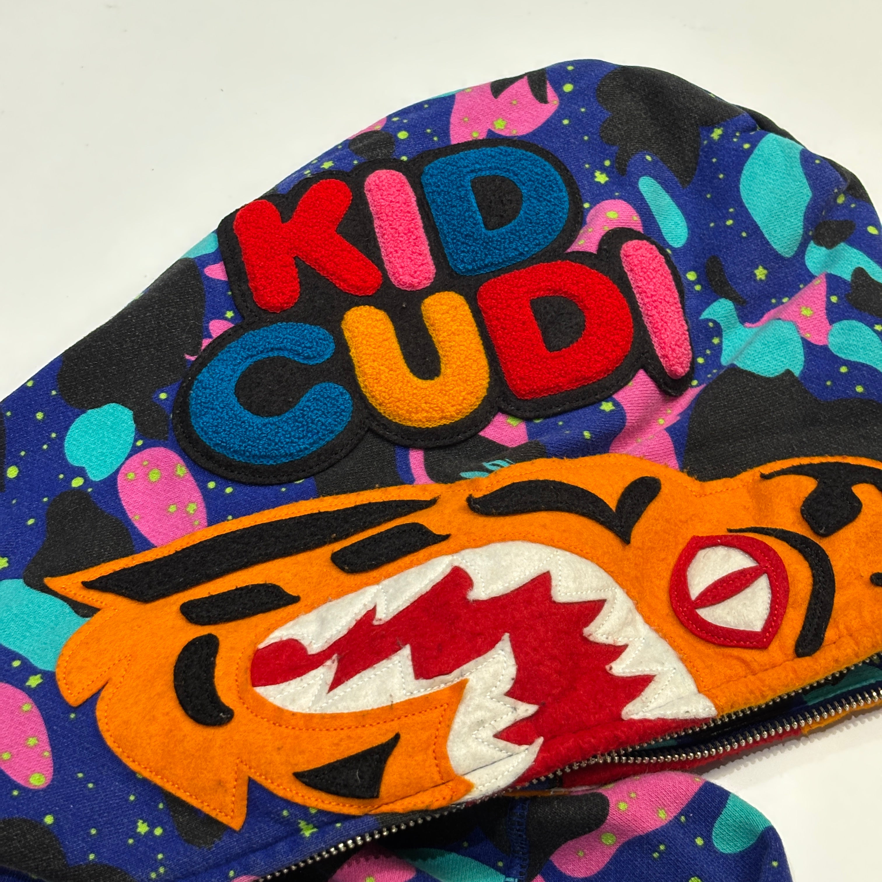 BAPE x Kid Cudi Shark Full Zip Hoodie Multi