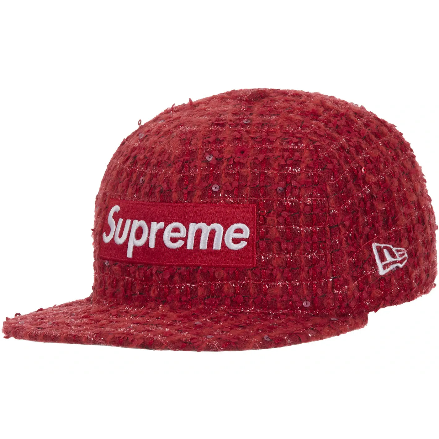 Supreme Boucle Box Logo New Era 59Fifty Fitted Cap Red