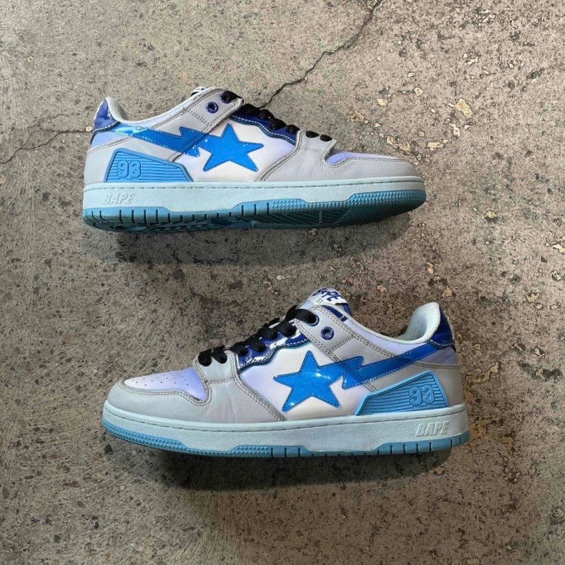 A Bathing Ape Bape SK8 Sta Blue White