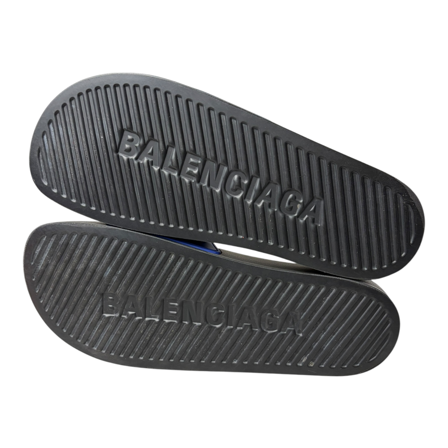 Balenciaga Pool Slide Navy Blue Black