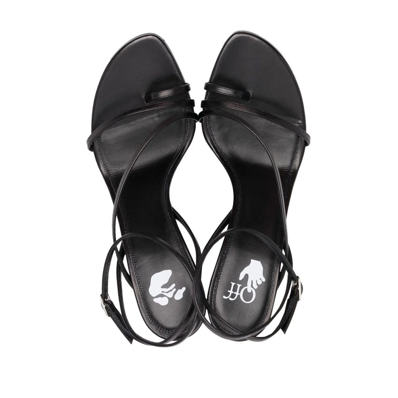 Off-White Allen 110mm Strappy Sandals Black
