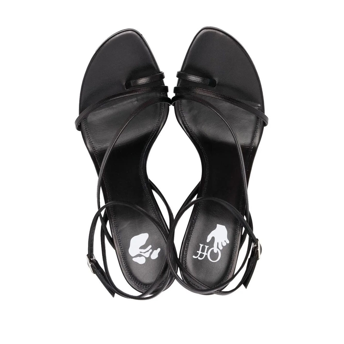 Off-White Allen 110mm Strappy Sandals Black