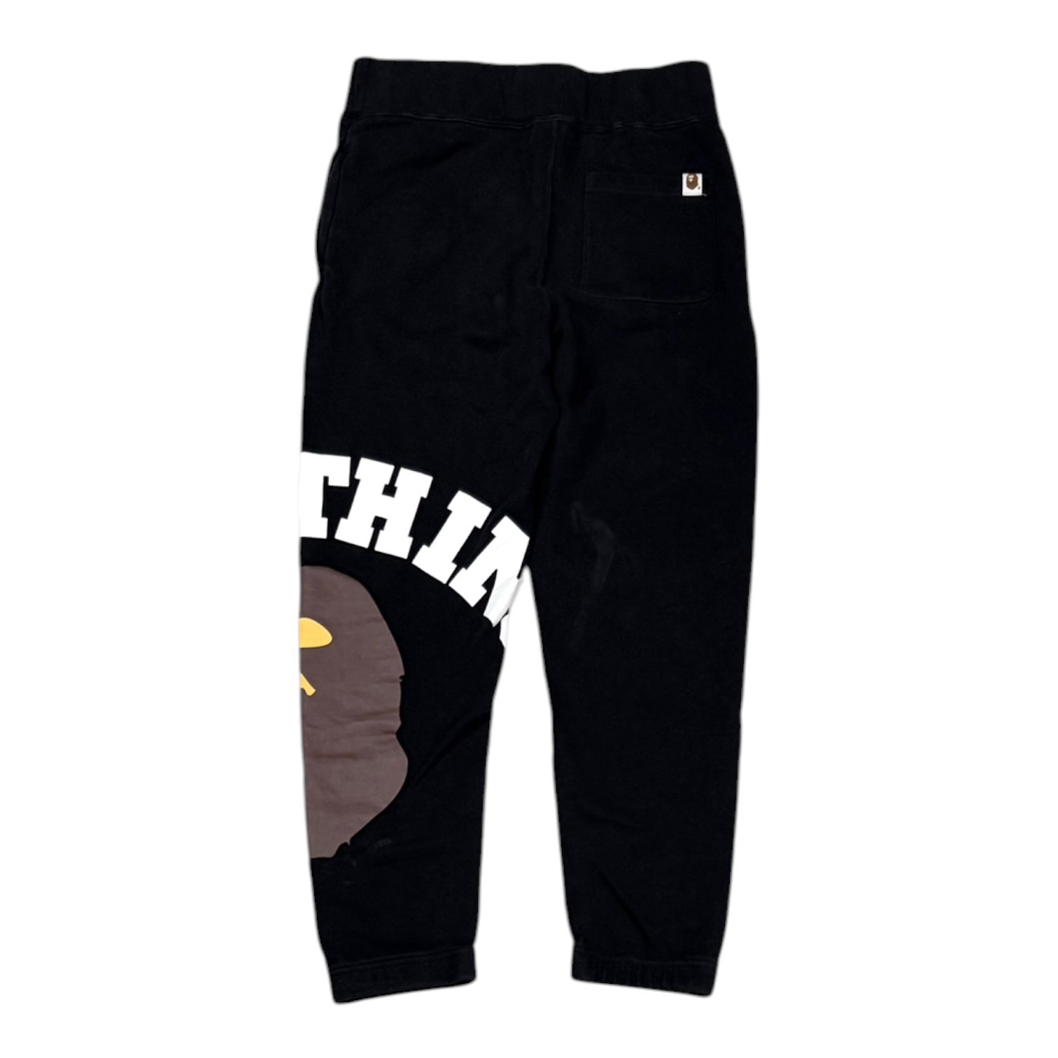 BAPE Giant College Sweatpants Black
