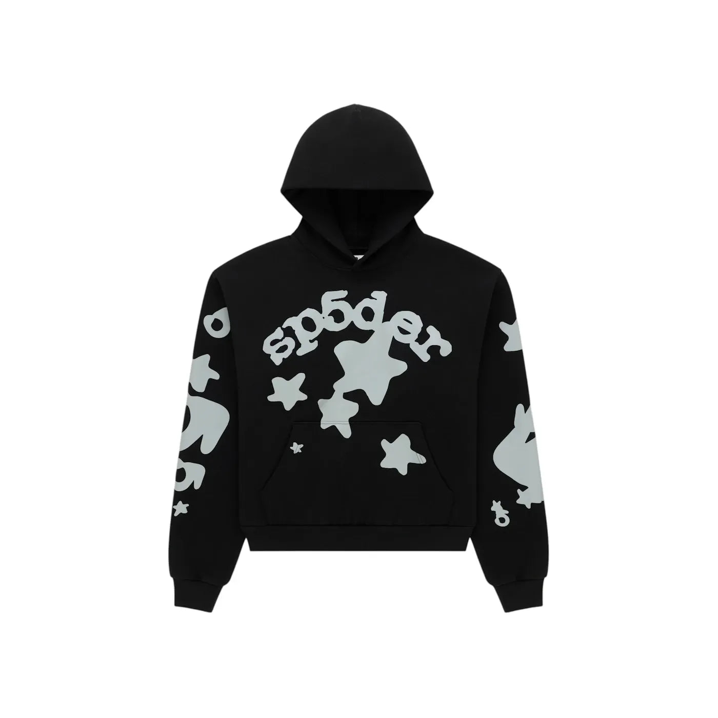 Sp5der Reflective Beluga Hoodie Black