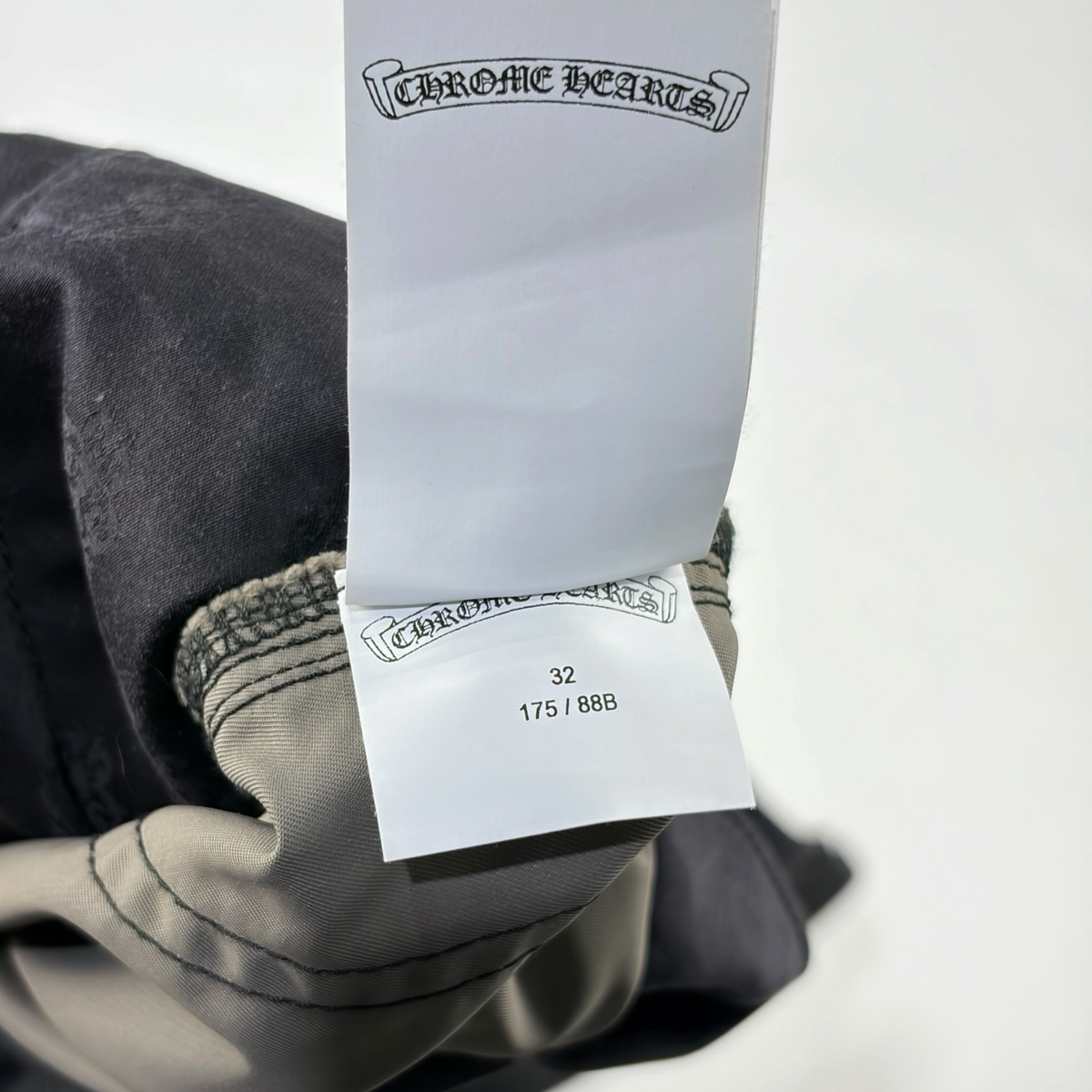 Chrome Hearts Nylon Leather Double Knee Carpenter Pants Black