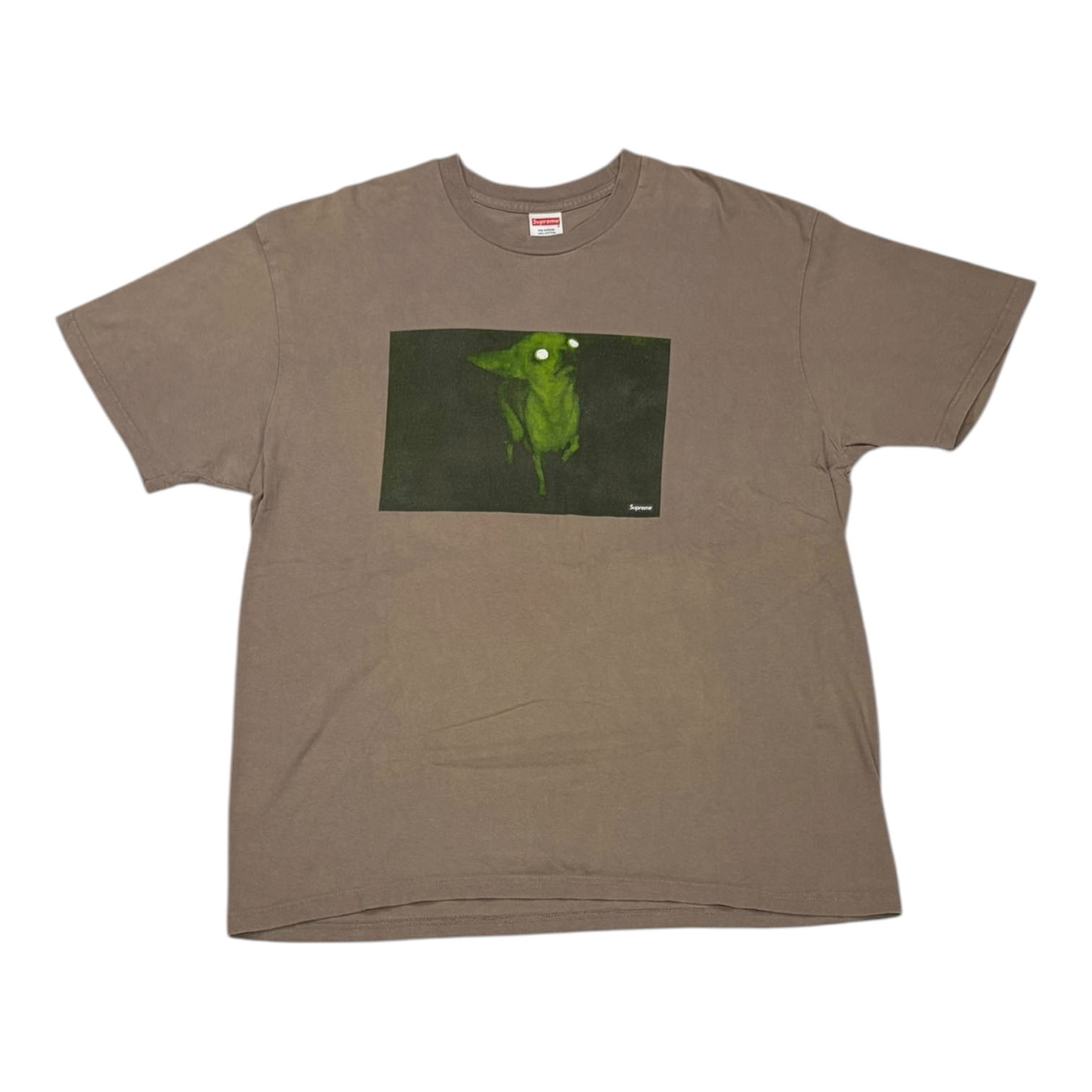 Supreme Chris Cunningham Chihuahua Tee Taupe