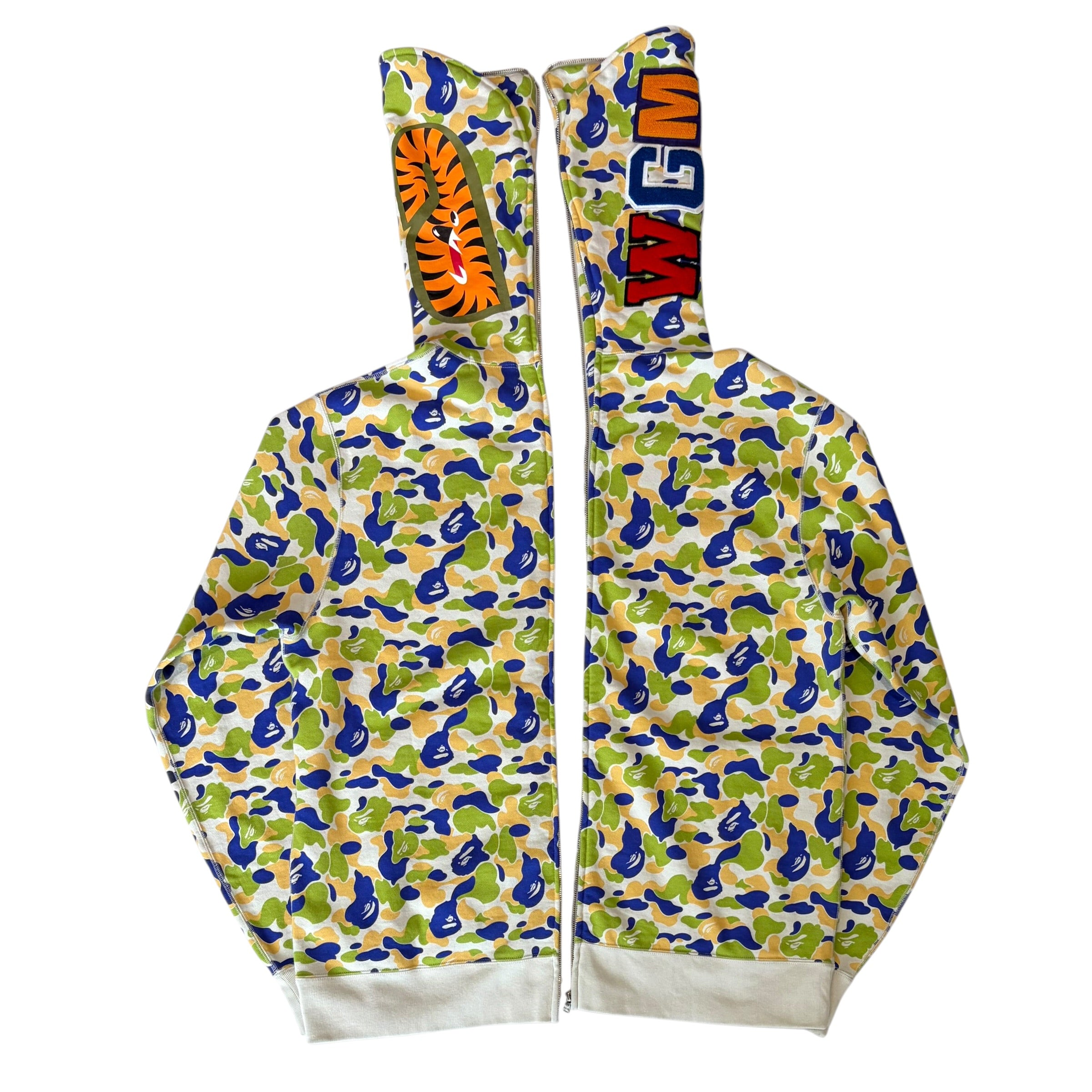 BAPE Store New Jersey Separate Shark Full Zip Hoodie Multicolor