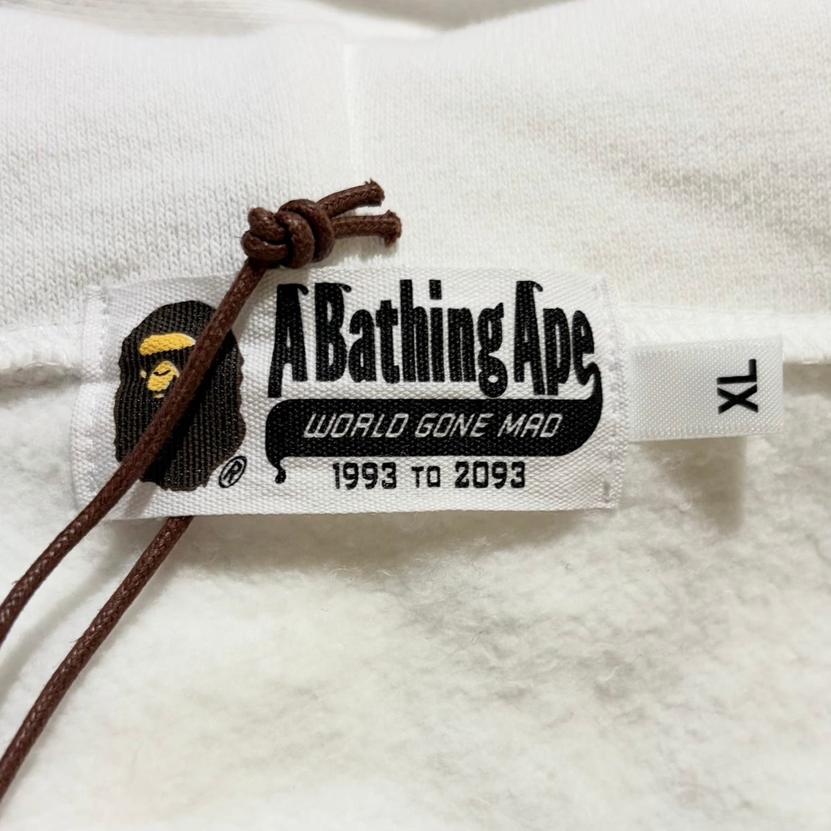 BAPE x Big Sean Shark Full Zip Hoodie White