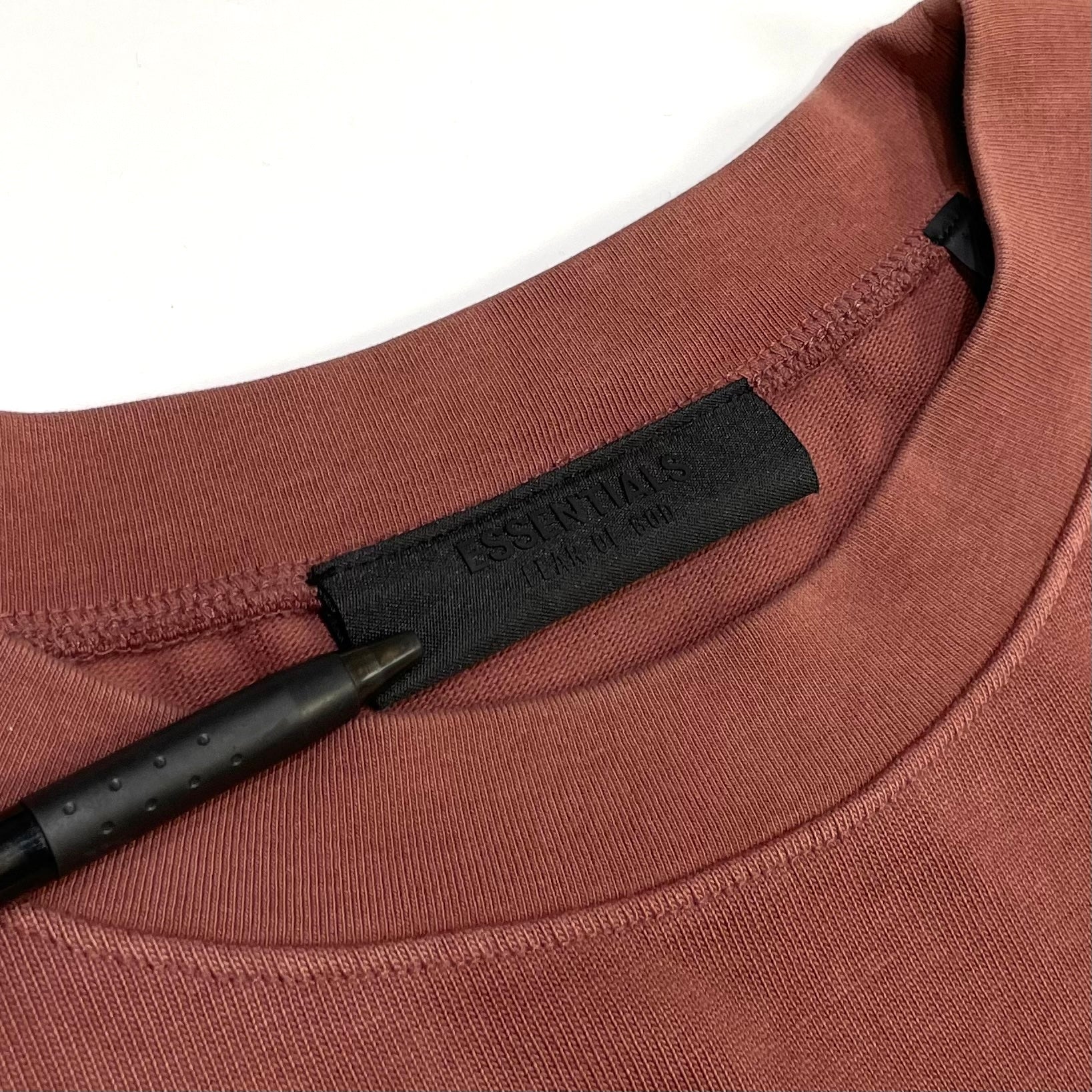Fear of God Essentials Heavy Crewneck Tee Crimson