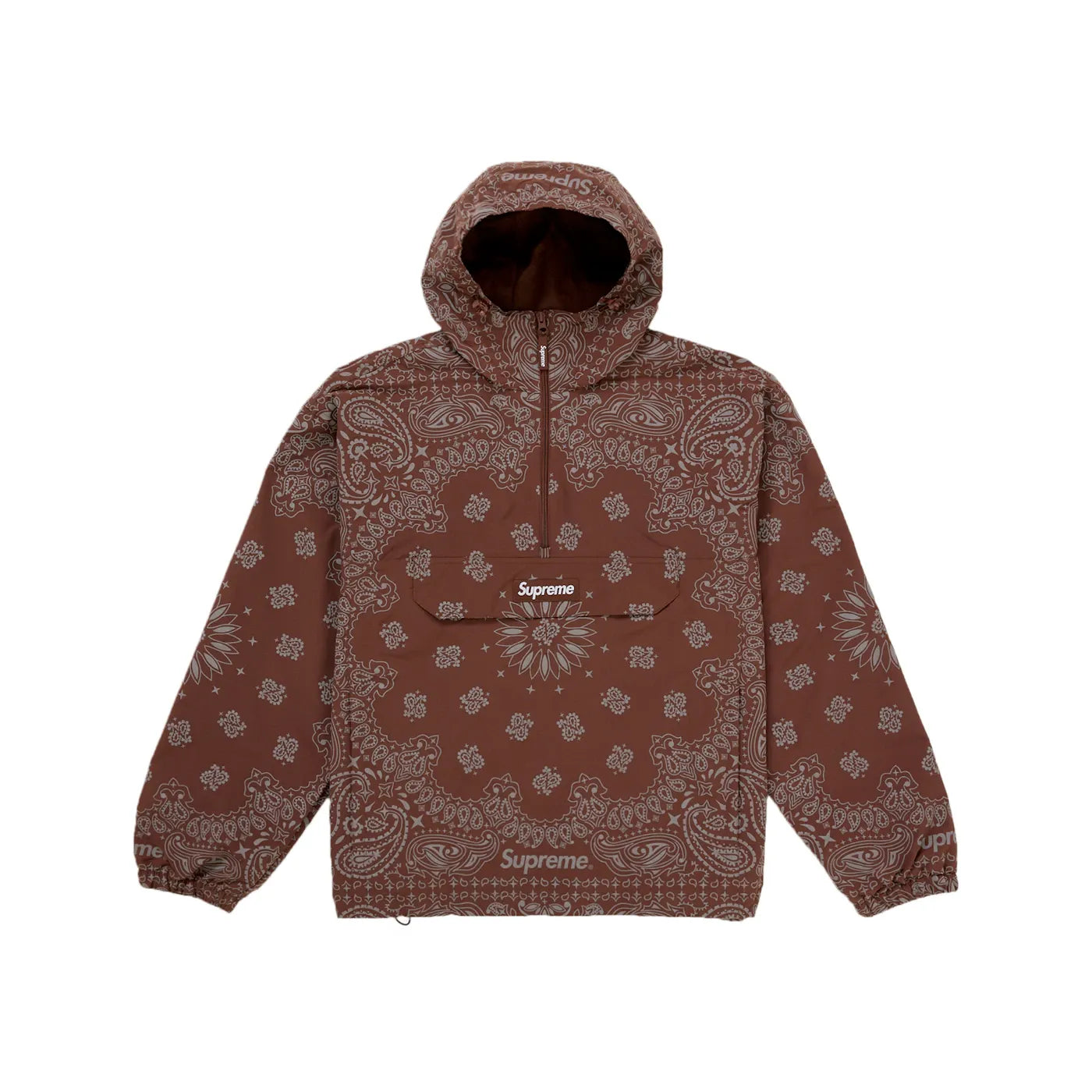 Supreme Reflective Bandana Anorak Brown