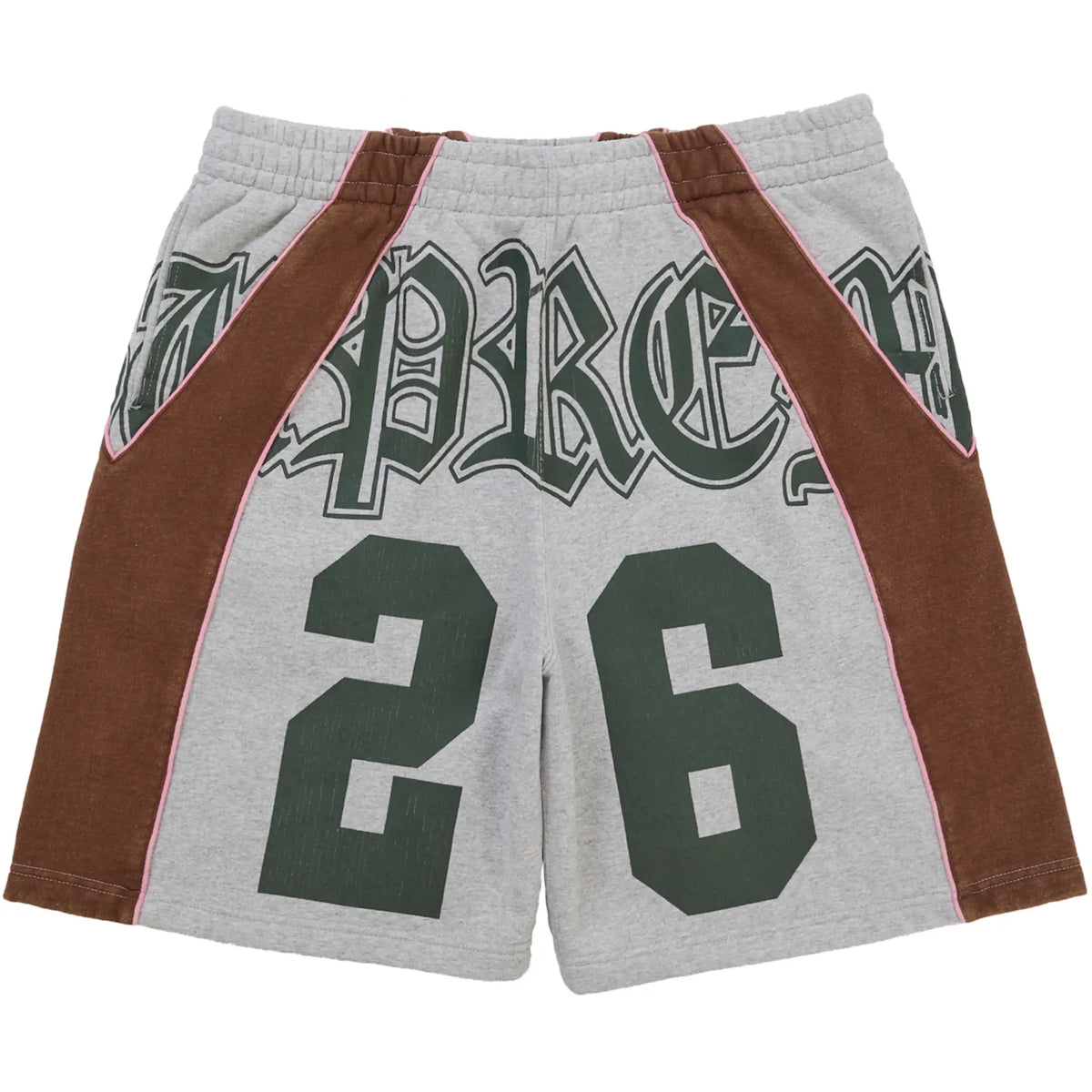 Supreme Paneled Sweatshort Heather Grey