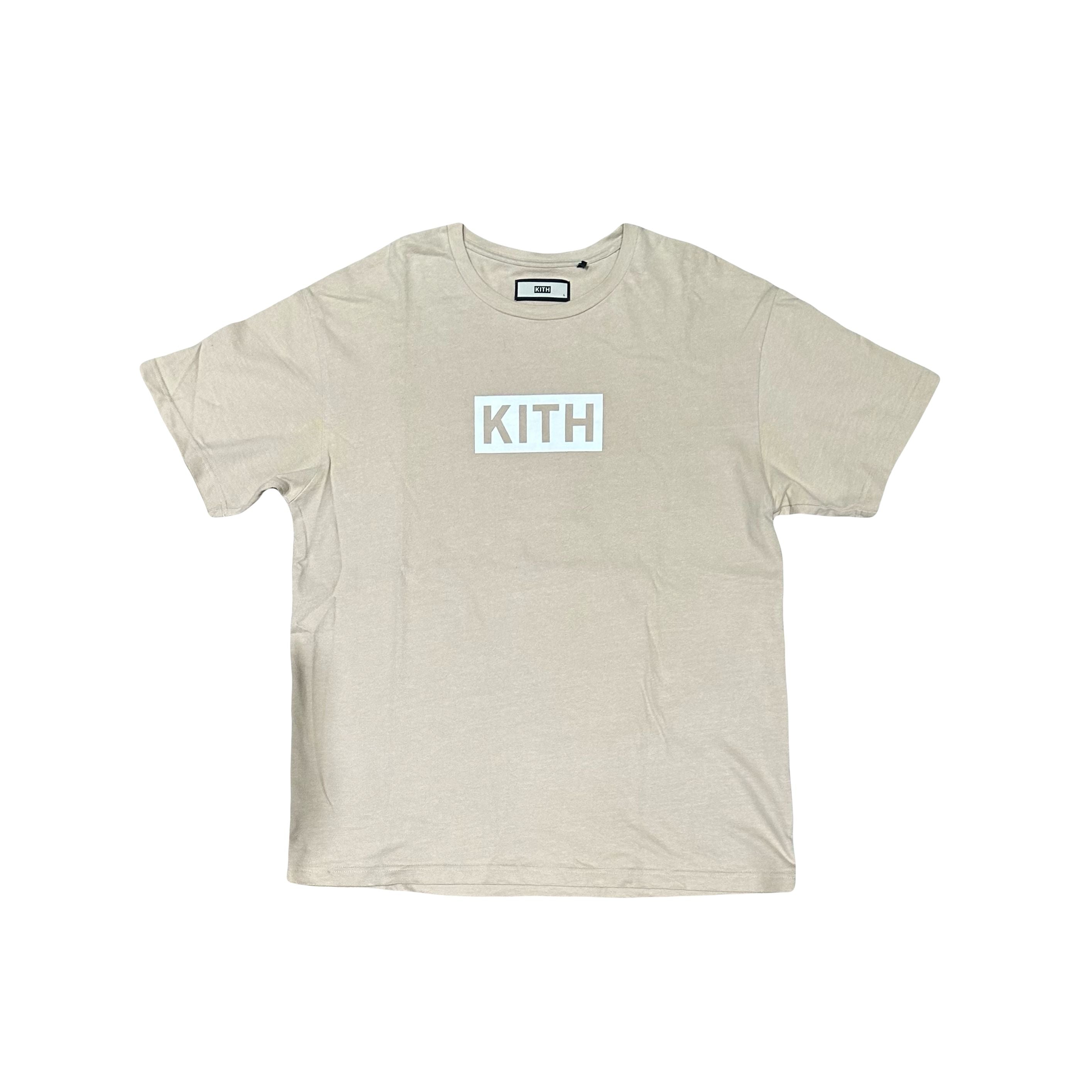 Kith Box Logo Tee Khaki