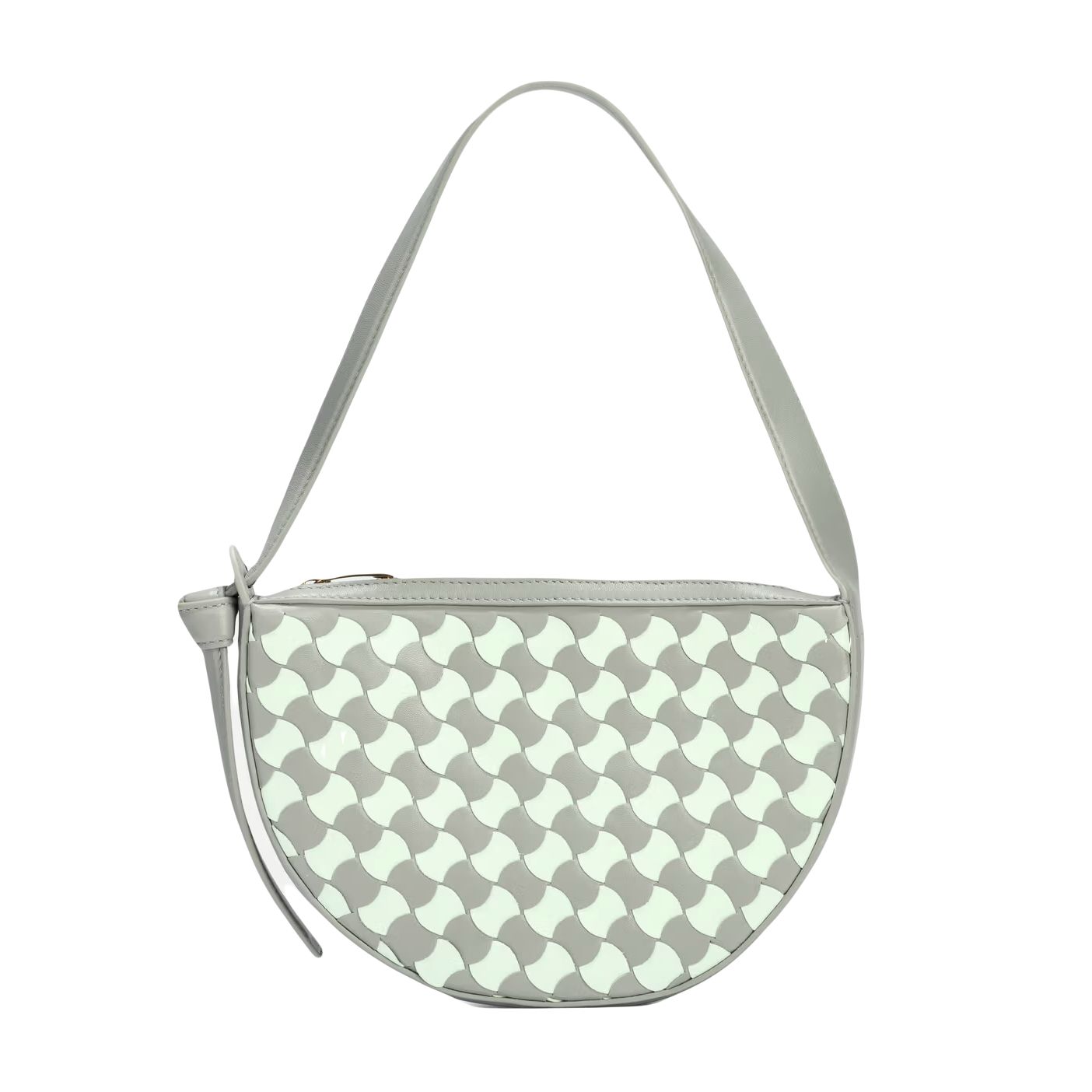 Bottega Veneta Sunrise Mini Shoulder Bag Agate Grey