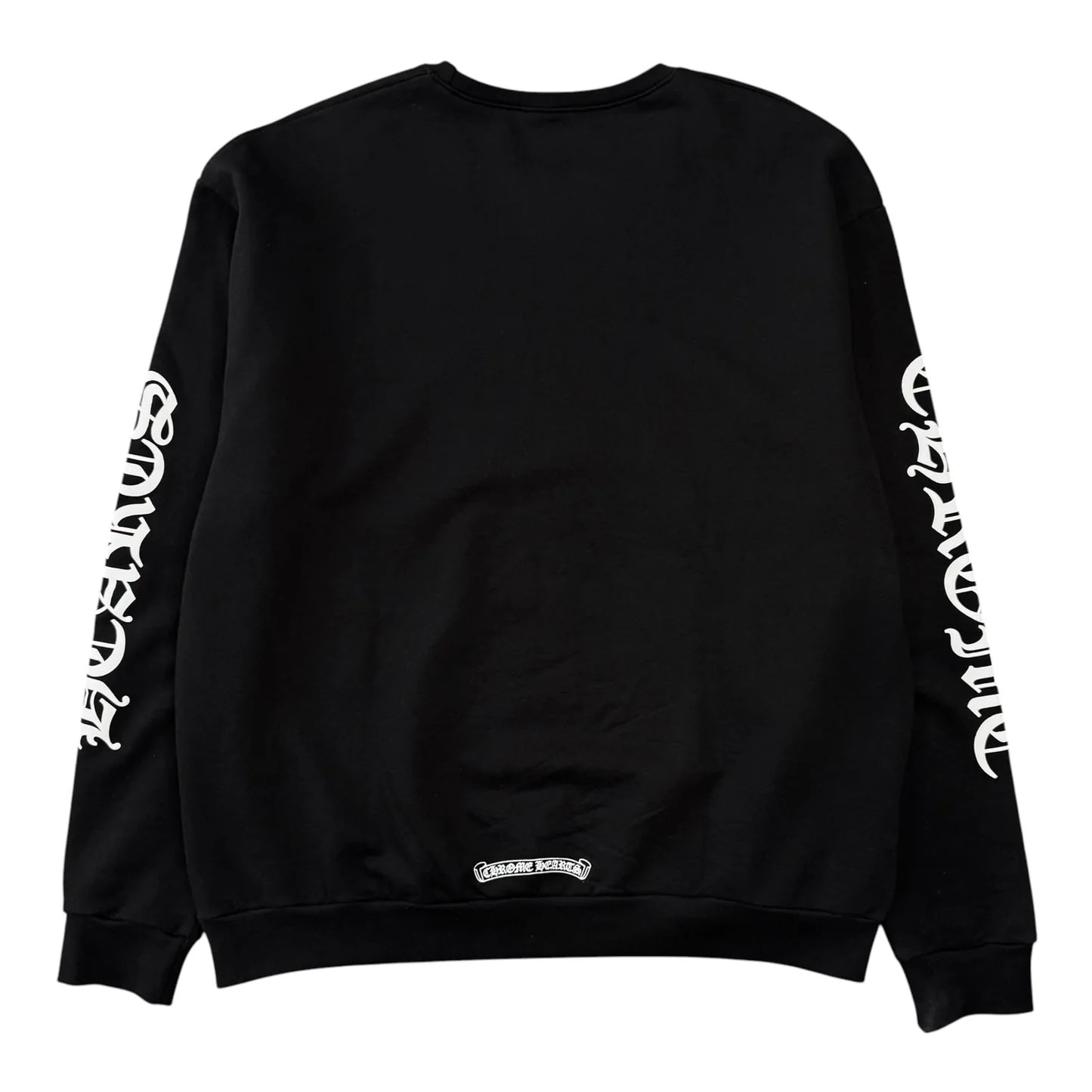 Chrome Hearts Neck Logo Crewneck Sweatshirt Black