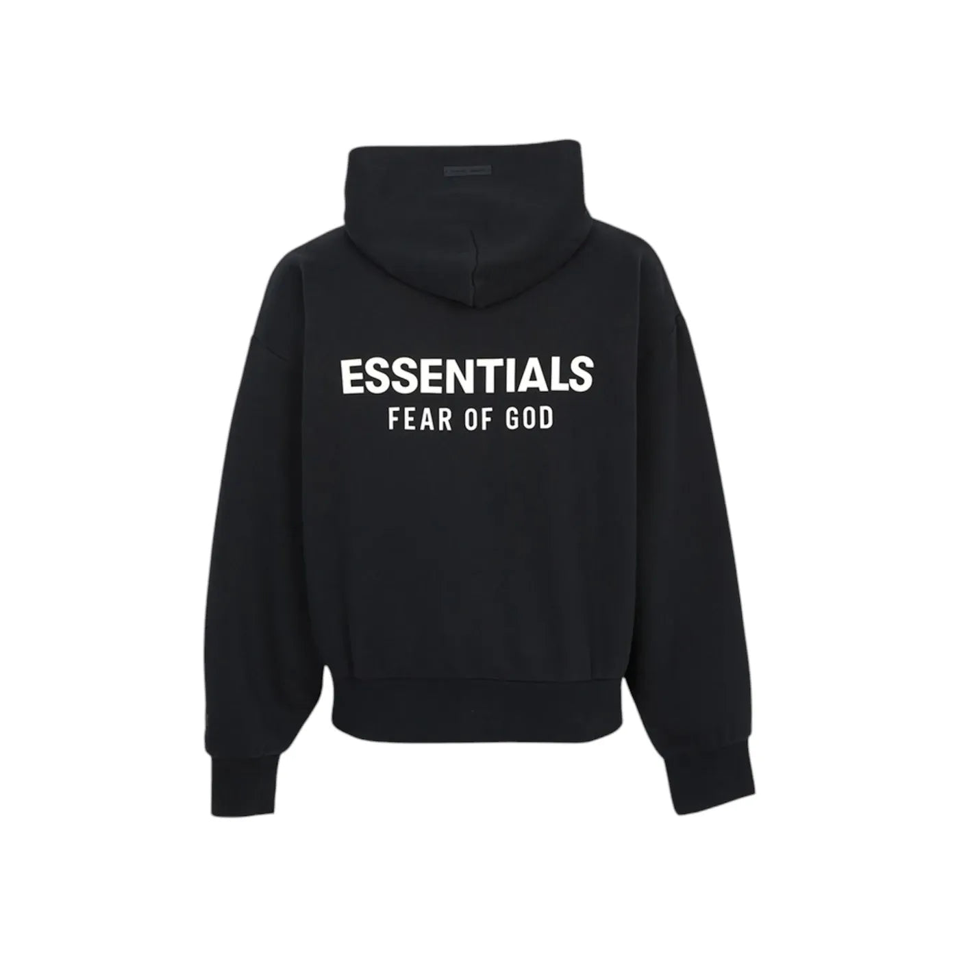 Fear of God Essentials Classic Hood Zip Up Sweatshirt Black