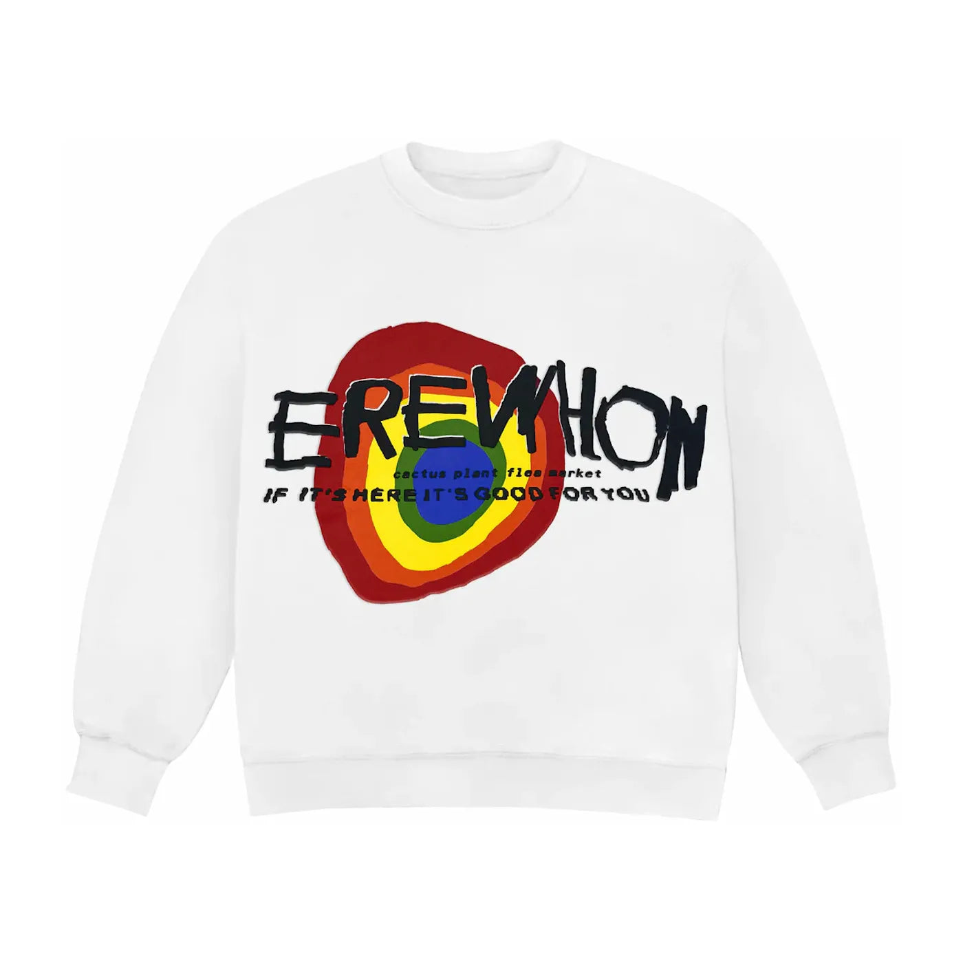Cactus Plant Flea Market Erewhon Core Melt Crewneck White