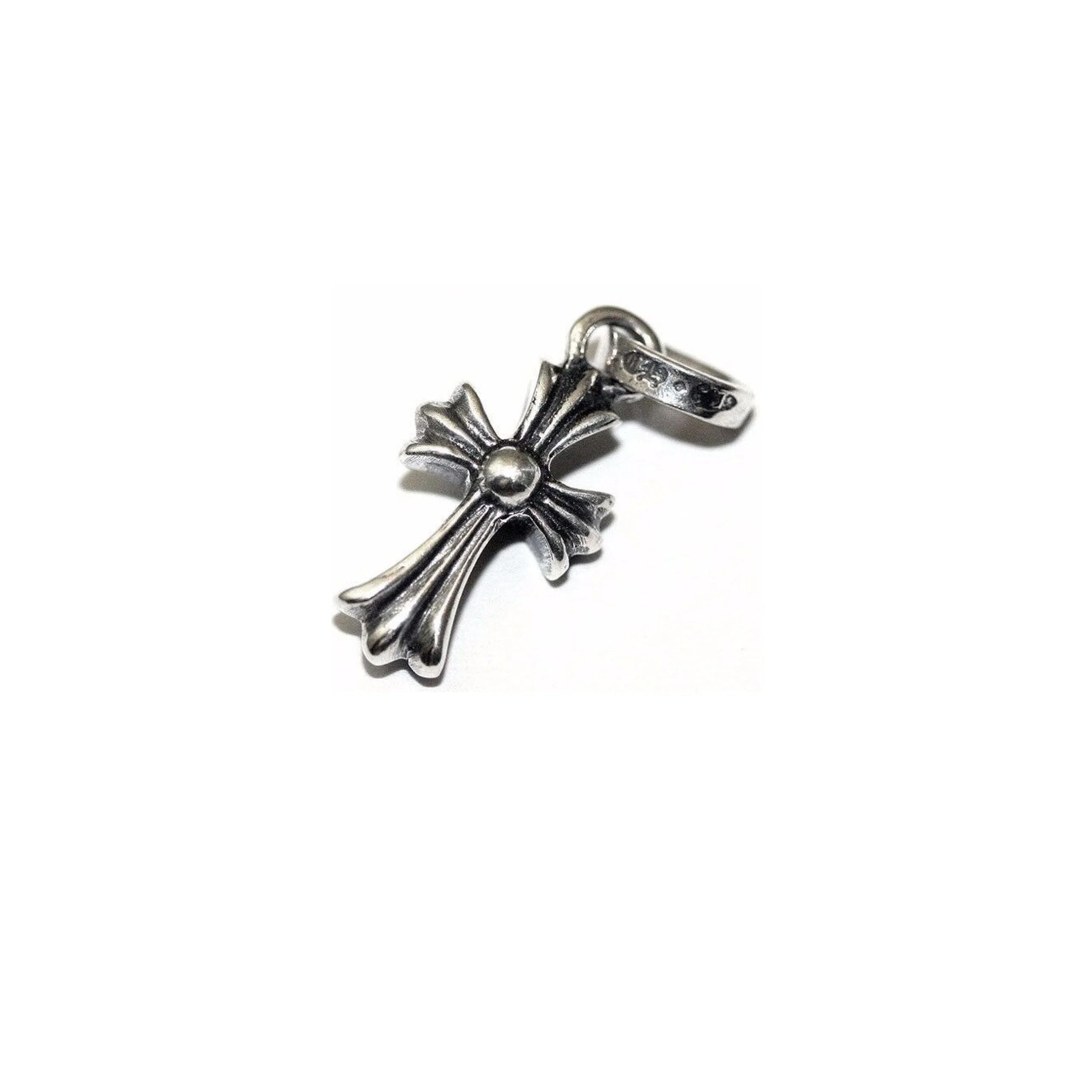 Chrome Hearts Tiny CH Baby Fat Pendant Silver
