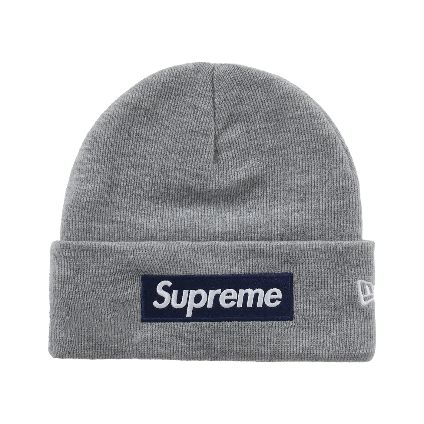 Supreme New Era Box Logo Beanie (FW25) Heather Grey